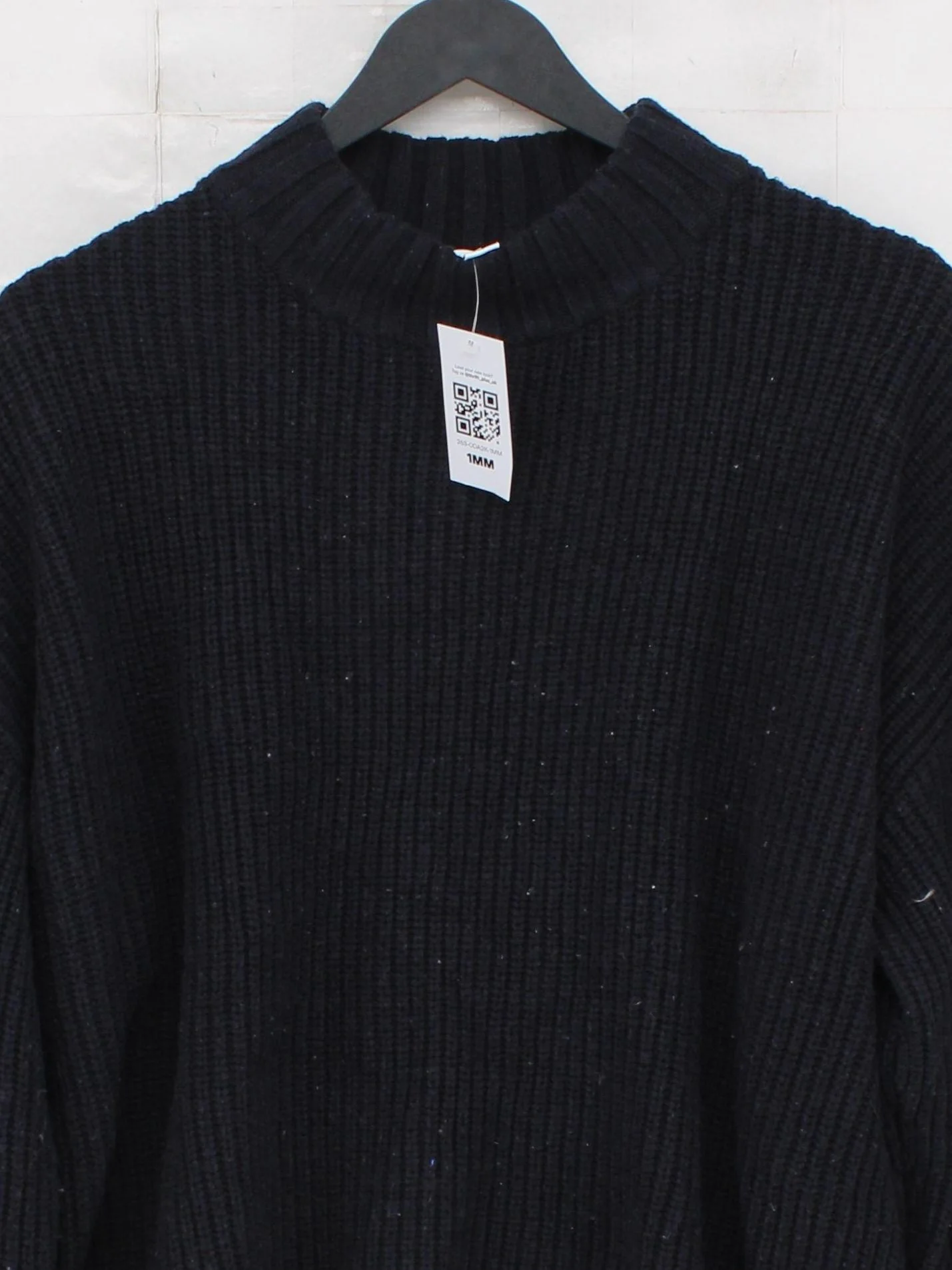 Topshop Women's Jumper S Black Acrylic with Nylon, Wool High Neck Pullover - Image 3
