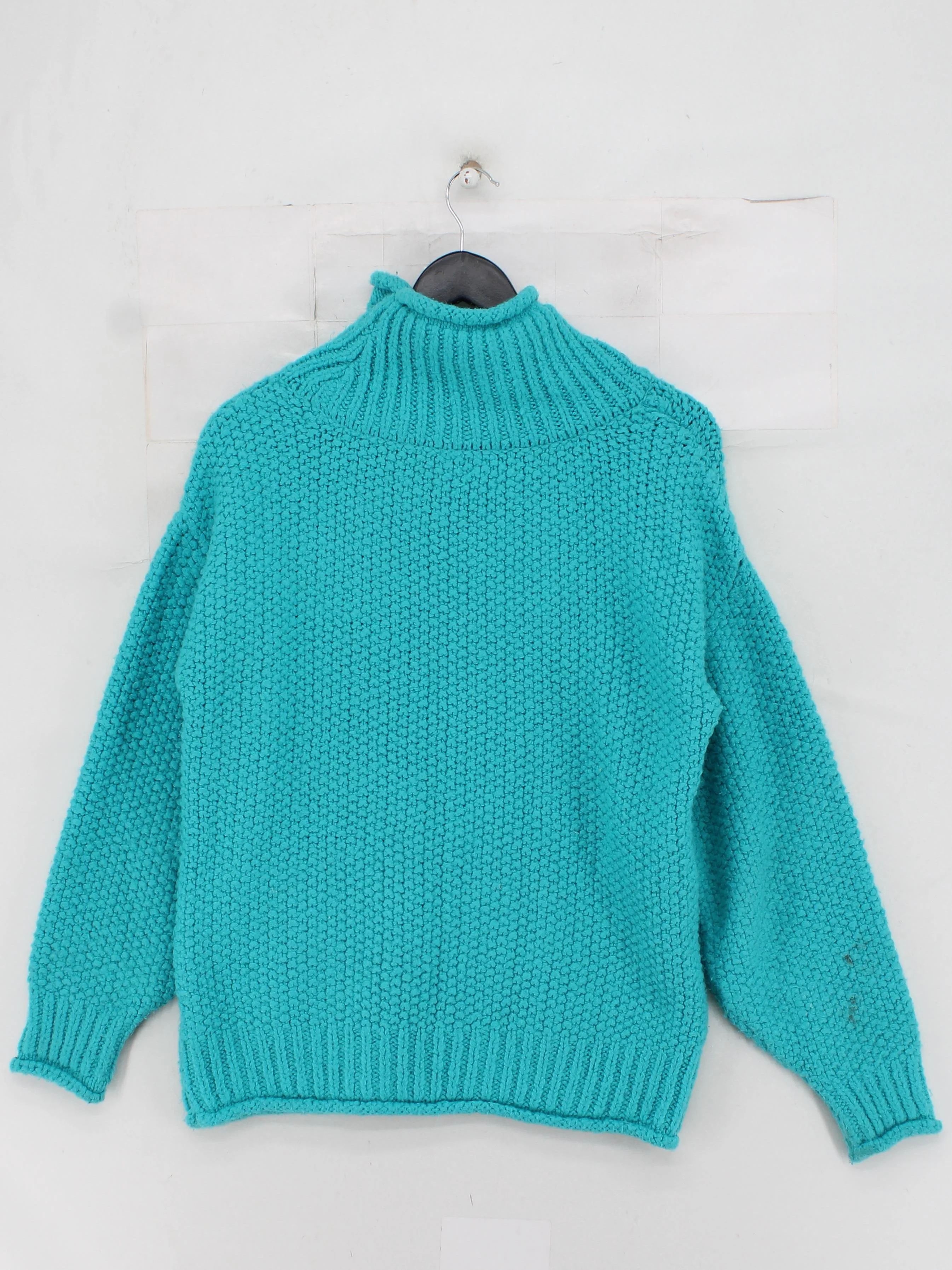 Topshop Women's Jumper S Blue Acrylic with Polyester Roll Neck Pullover - Image 2