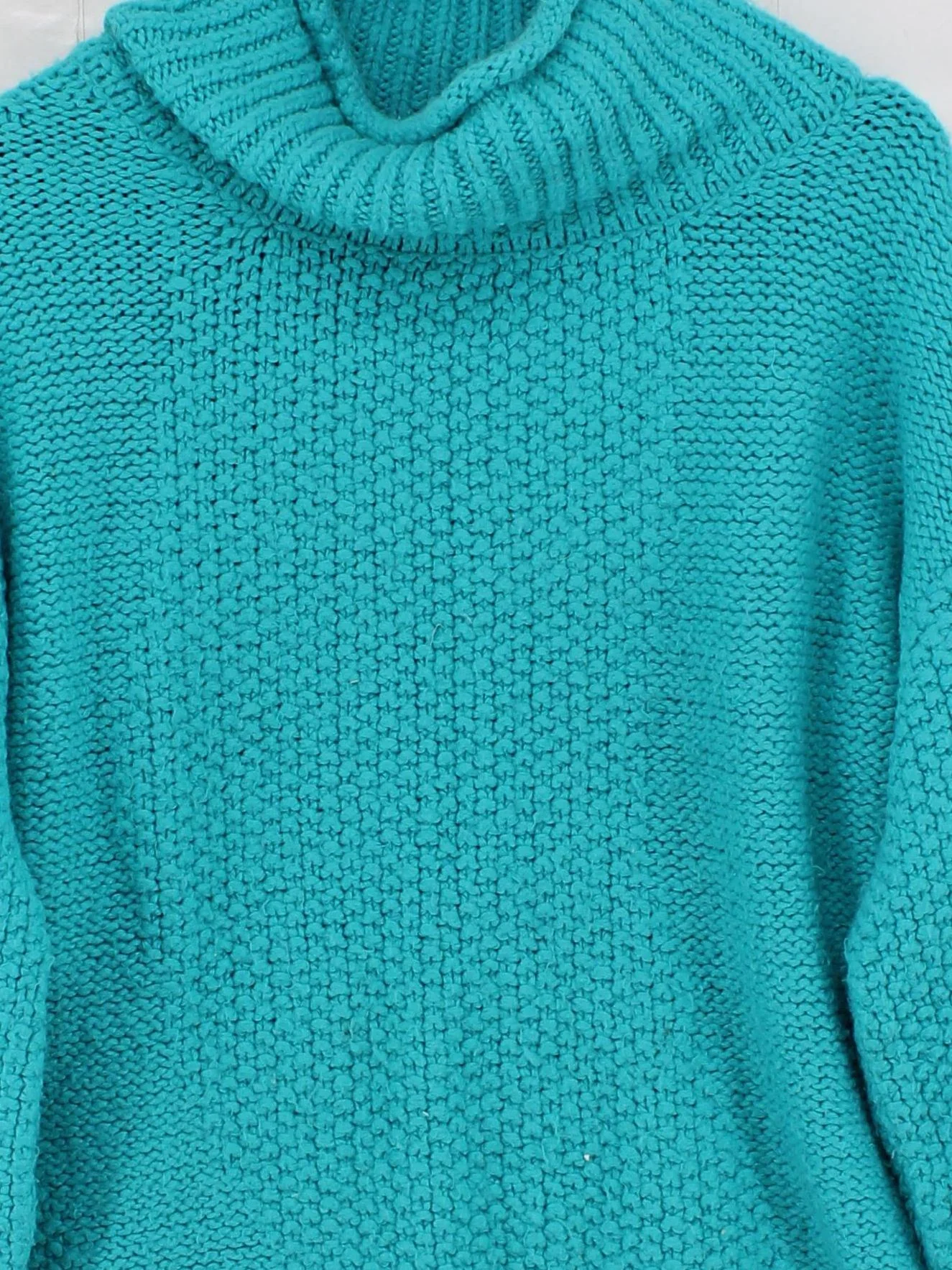 Topshop Women's Jumper S Blue Acrylic with Polyester Roll Neck Pullover - Image 3