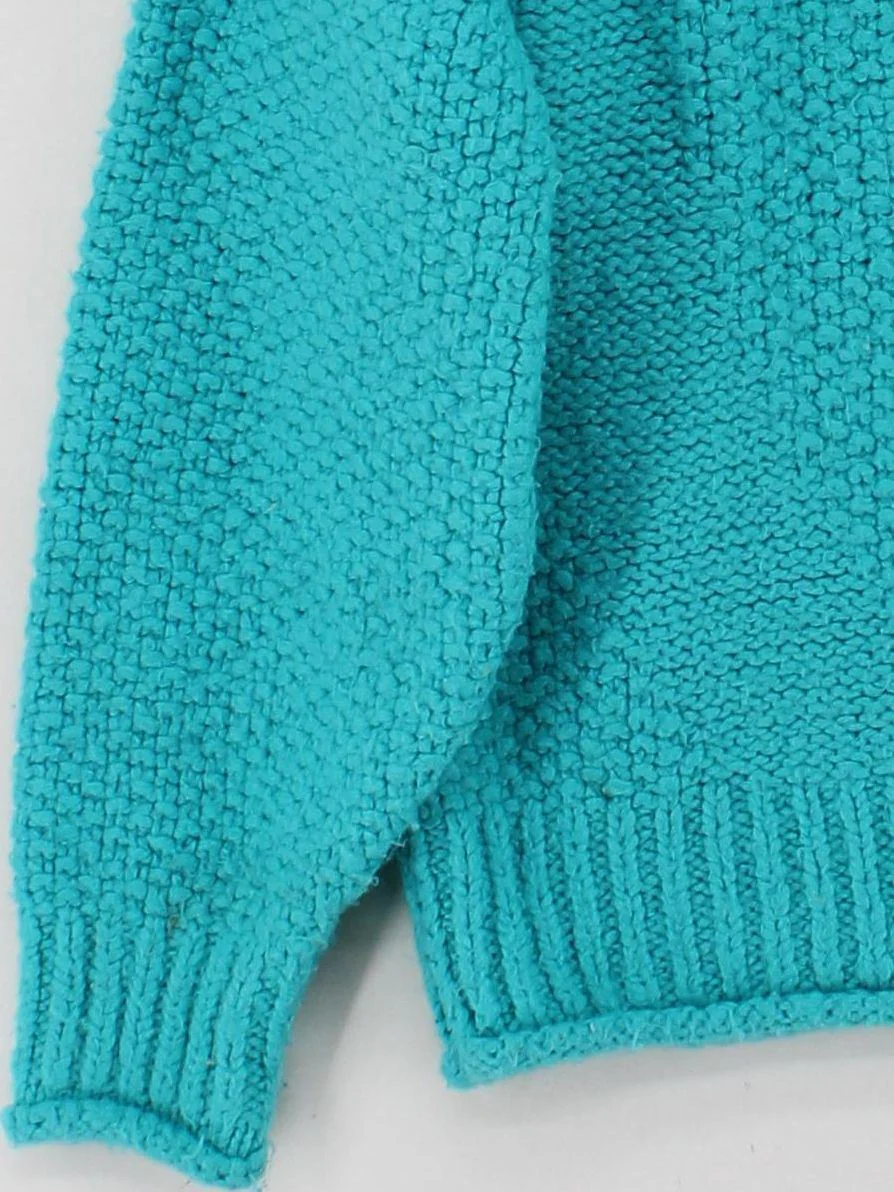 Topshop Women's Jumper S Blue Acrylic with Polyester Roll Neck Pullover - Image 4