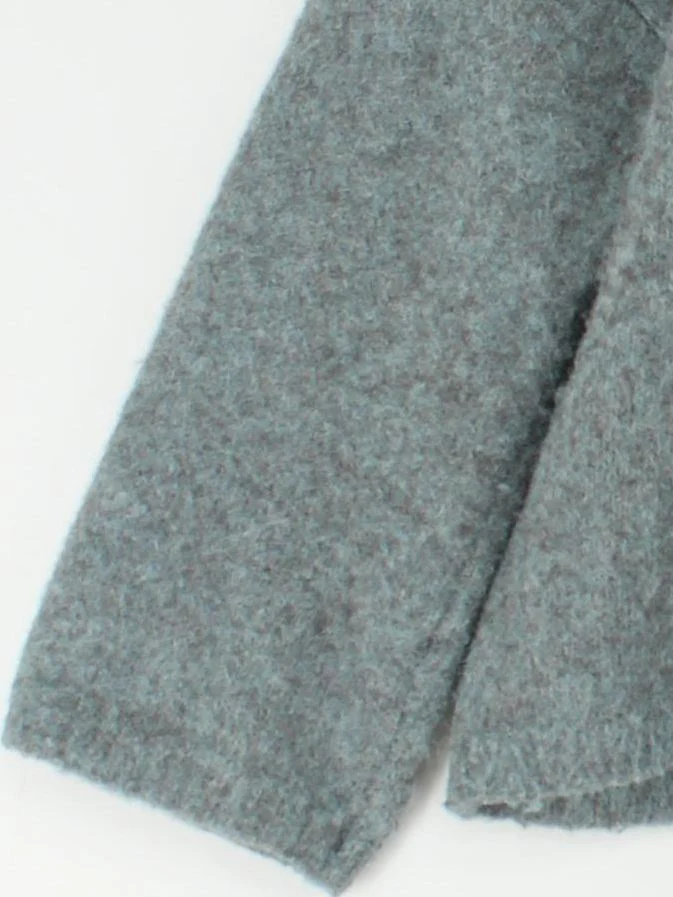 Topshop Women's Jumper S Blue Polyester with Nylon Crew Neck Pullover - Image 4