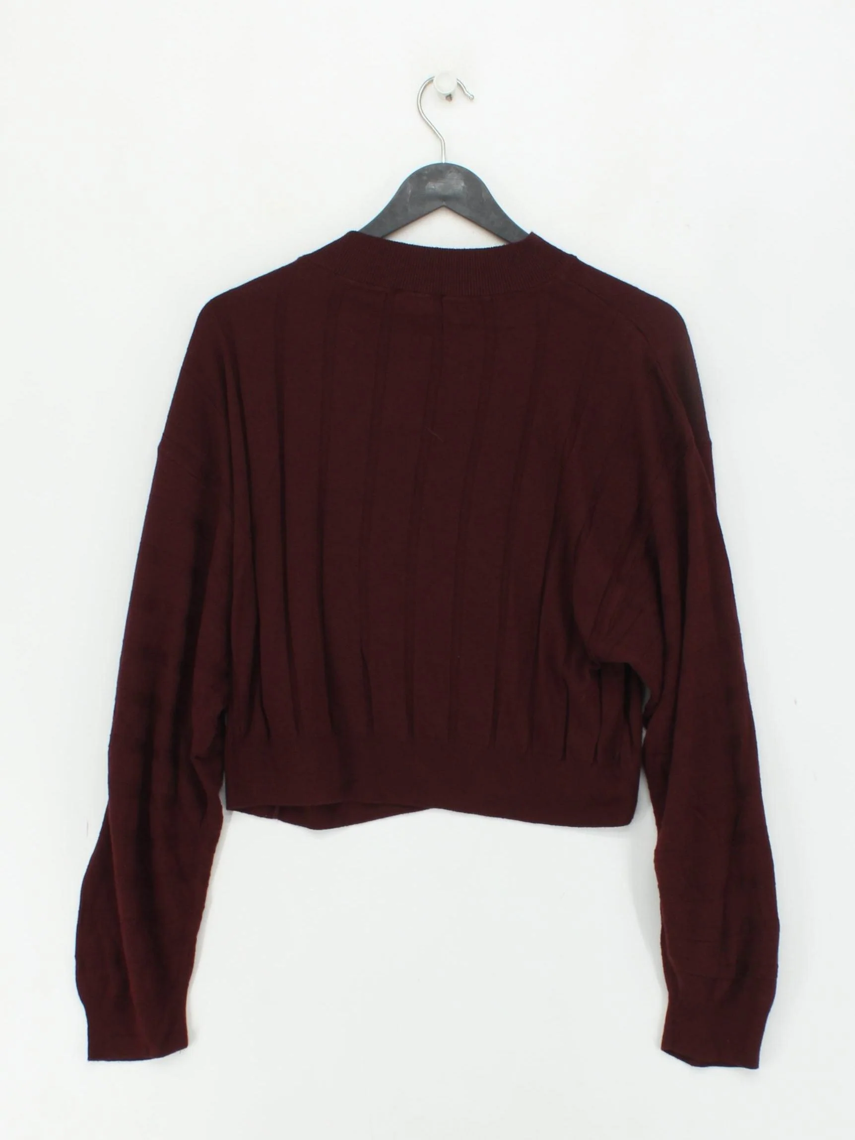 Topshop Women's Jumper S Red Viscose with Acrylic Crew Neck Pullover - Image 2