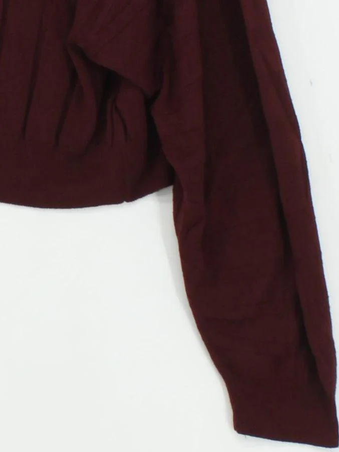Topshop Women's Jumper S Red Viscose with Acrylic Crew Neck Pullover - Image 4