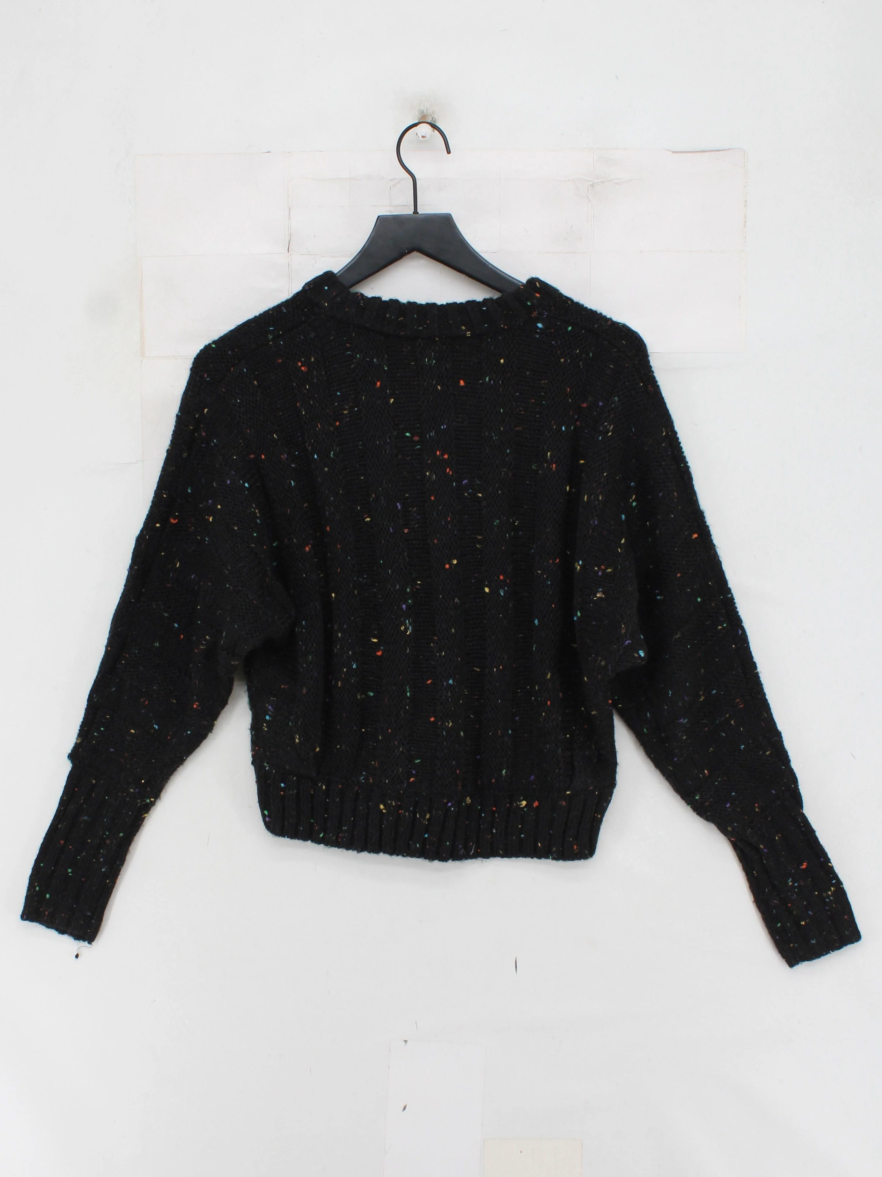 Topshop Women's Jumper UK 10 Black Acrylic with Polyester Crew Neck Pullover - Image 2