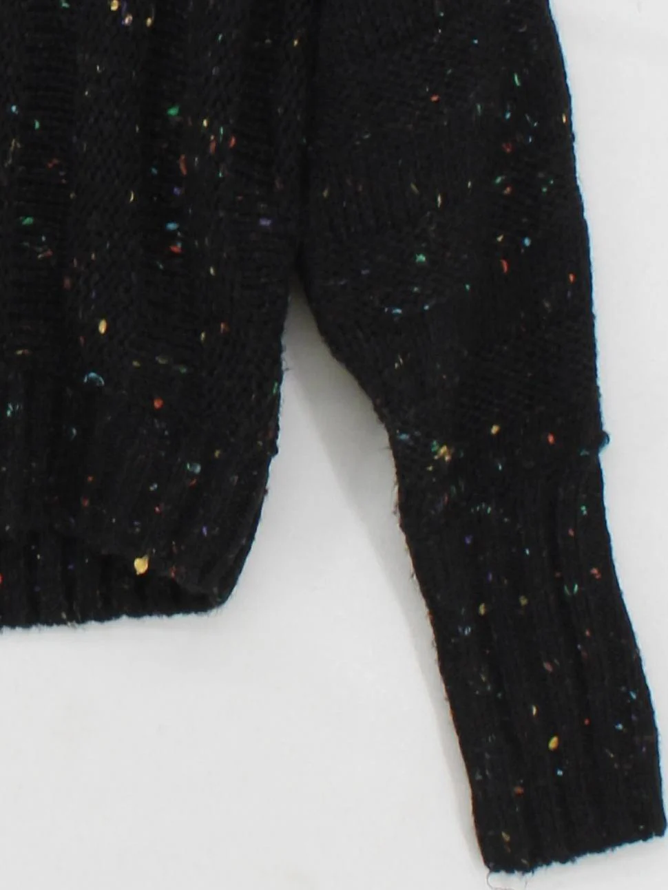 Topshop Women's Jumper UK 10 Black Acrylic with Polyester Crew Neck Pullover - Image 4