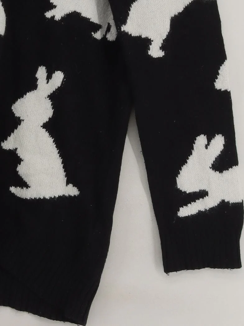 Topshop Women's Jumper UK 10 Black Cotton - Image 4