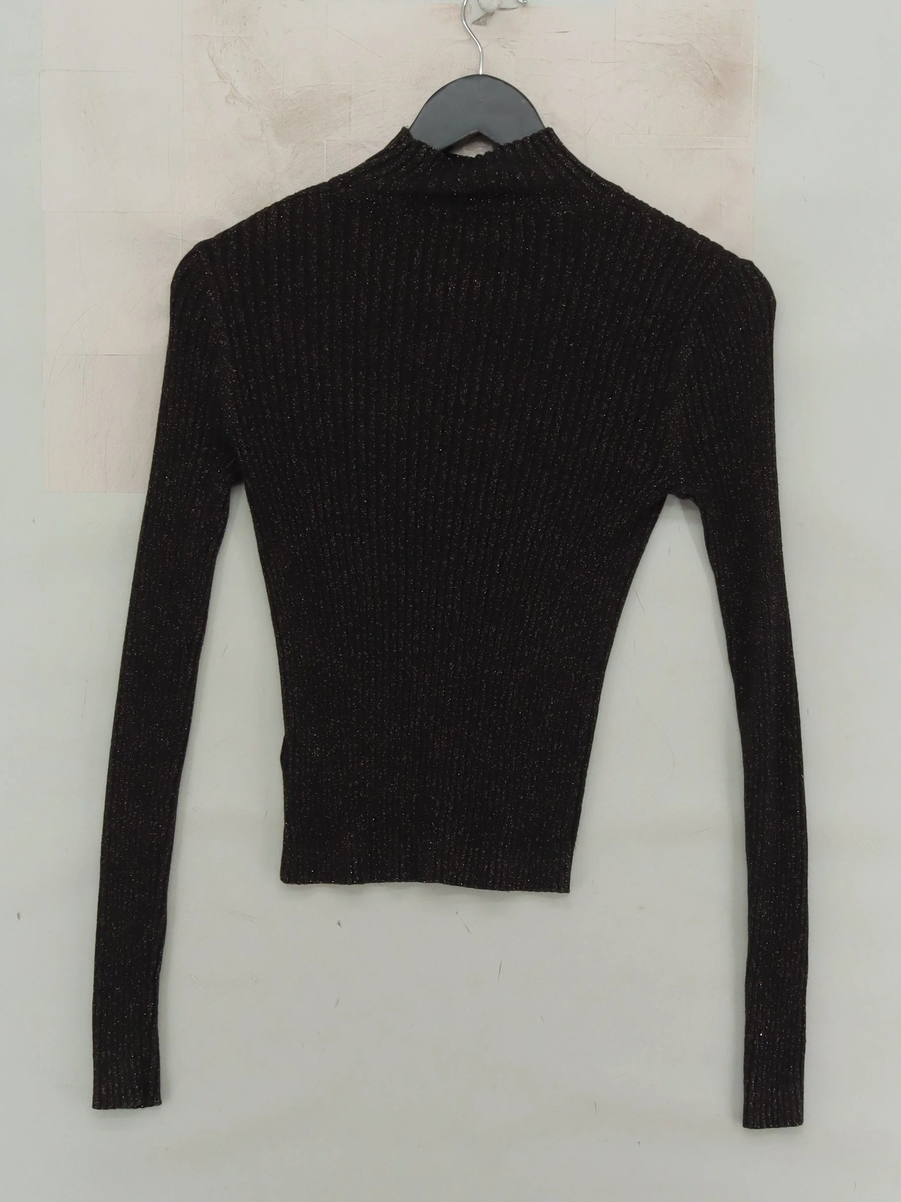 Topshop Women's Jumper UK 10 Black Viscose - Image 2