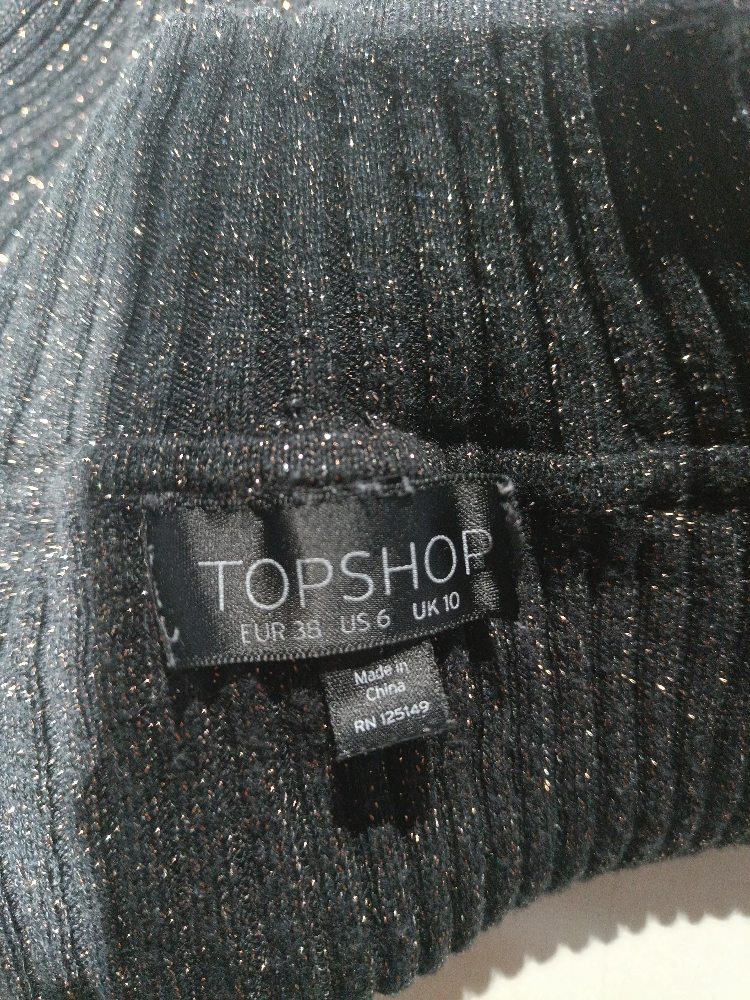 Topshop Women's Jumper UK 10 Black Viscose - Image 5