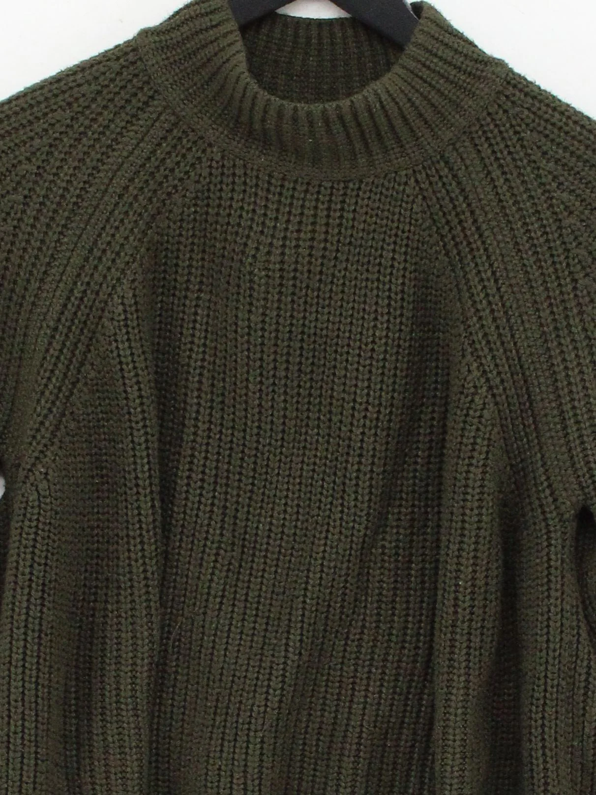 Topshop Women's Jumper UK 10 Green 100% Acrylic High Neck Pullover - Image 3