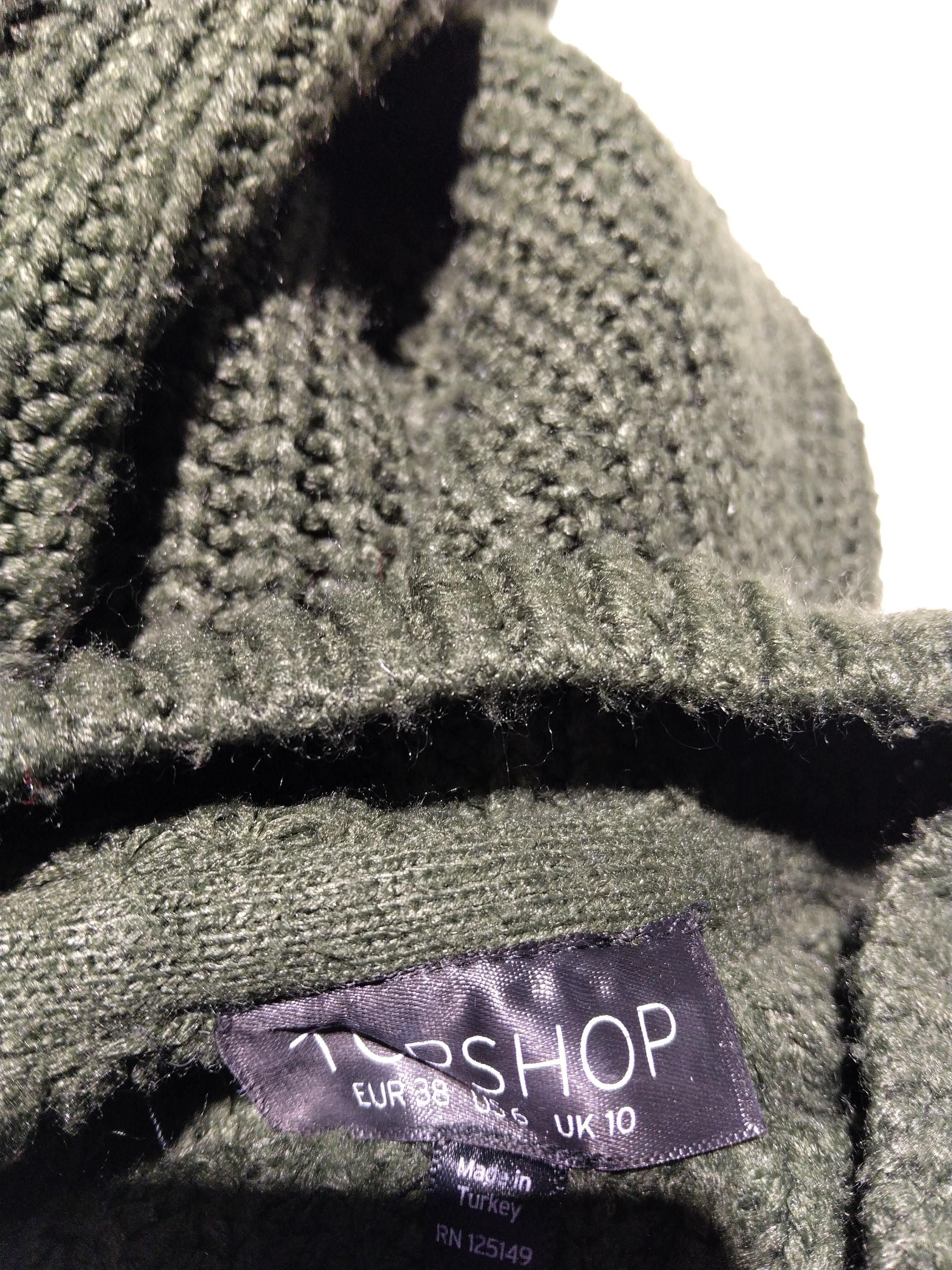 Topshop Women's Jumper UK 10 Green 100% Acrylic High Neck Pullover - Image 5