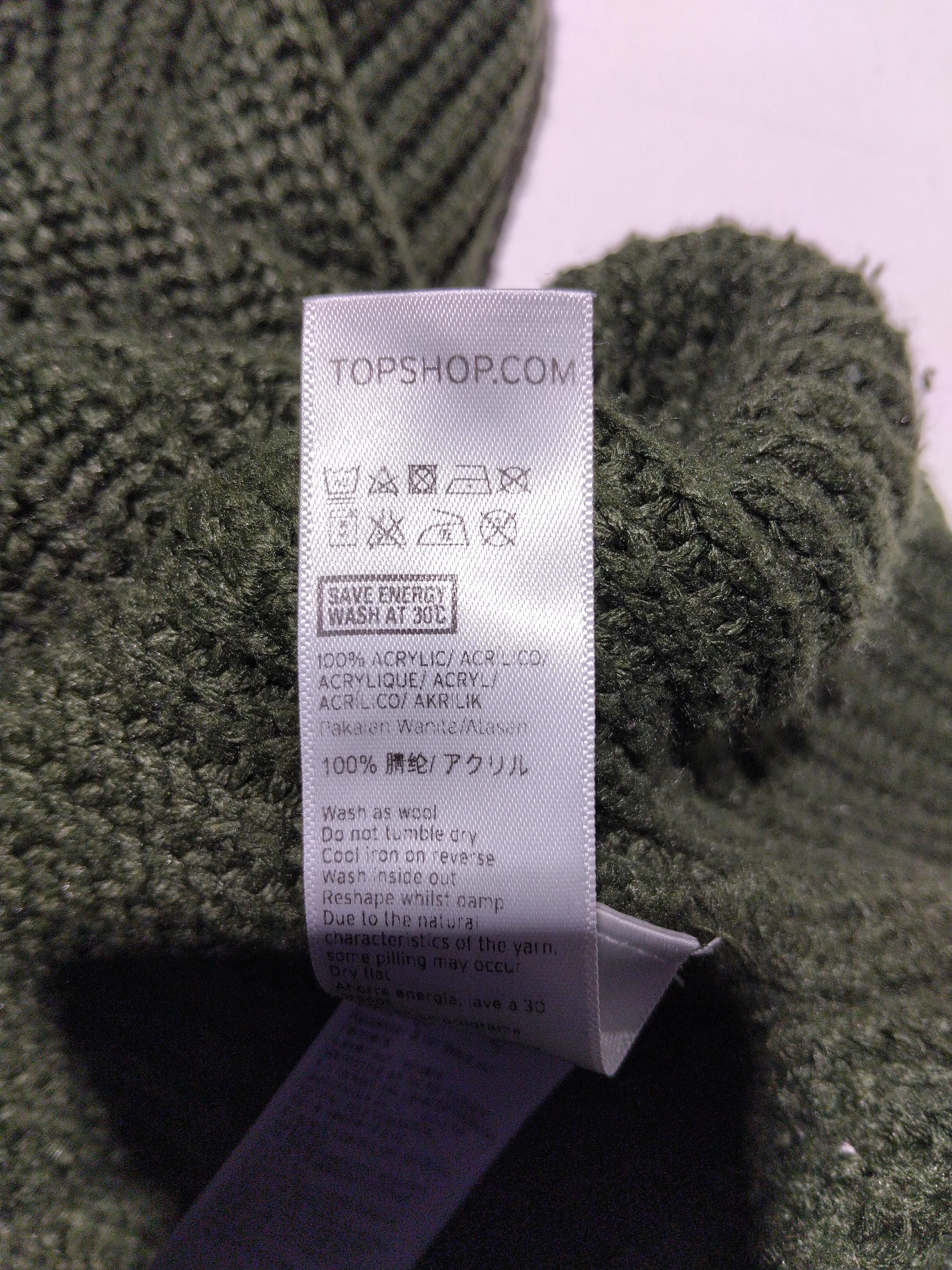 Topshop Women's Jumper UK 10 Green 100% Acrylic High Neck Pullover - Image 6