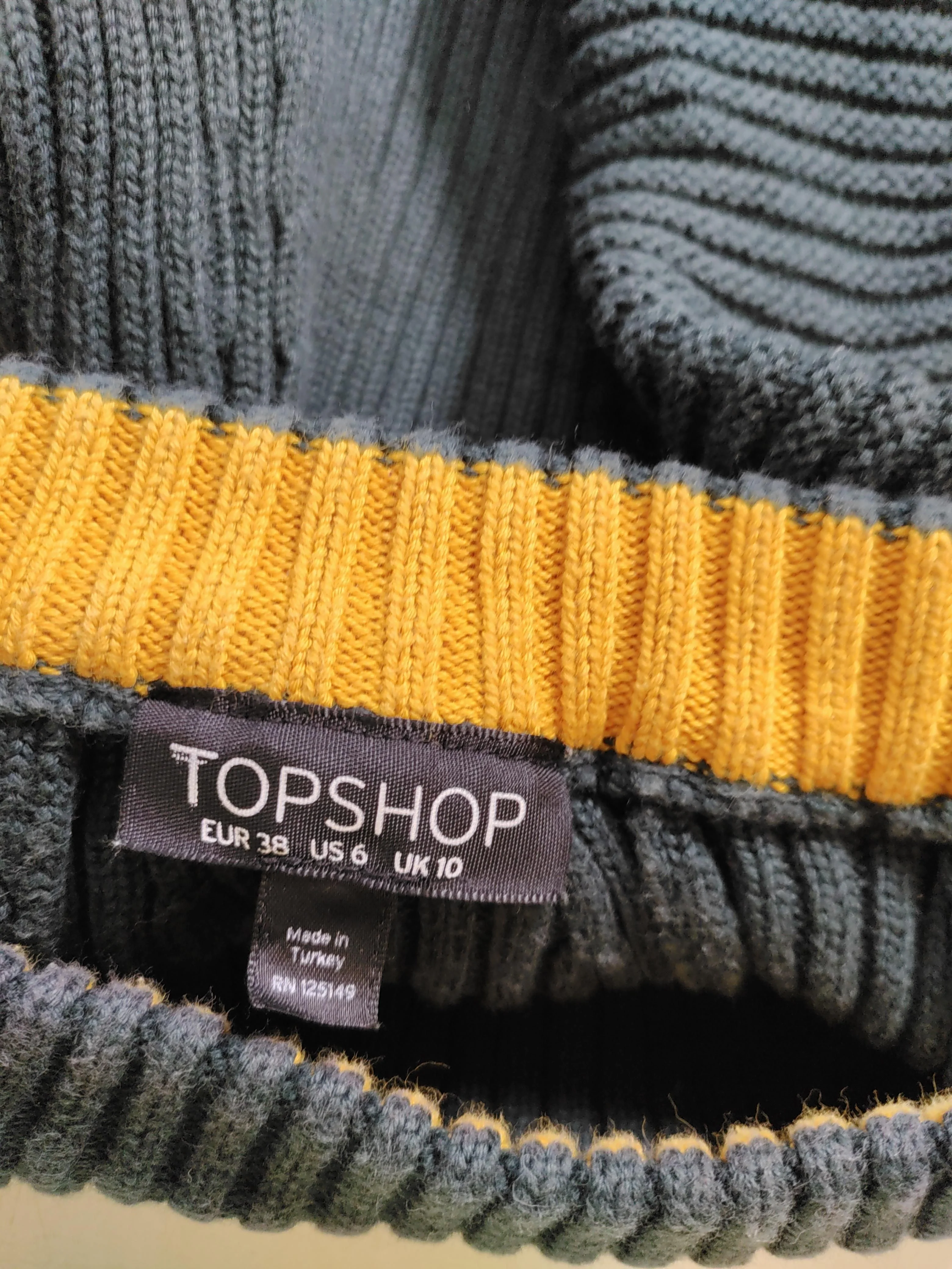 Topshop Women's Jumper UK 10 Green 100% Cotton Round Neck Pullover - Image 5