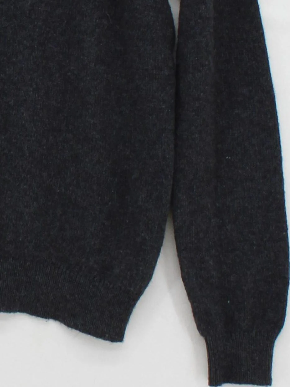 Topshop Women's Jumper UK 10 Grey Acrylic with Nylon, Angora Crew Neck Pullover - Image 4