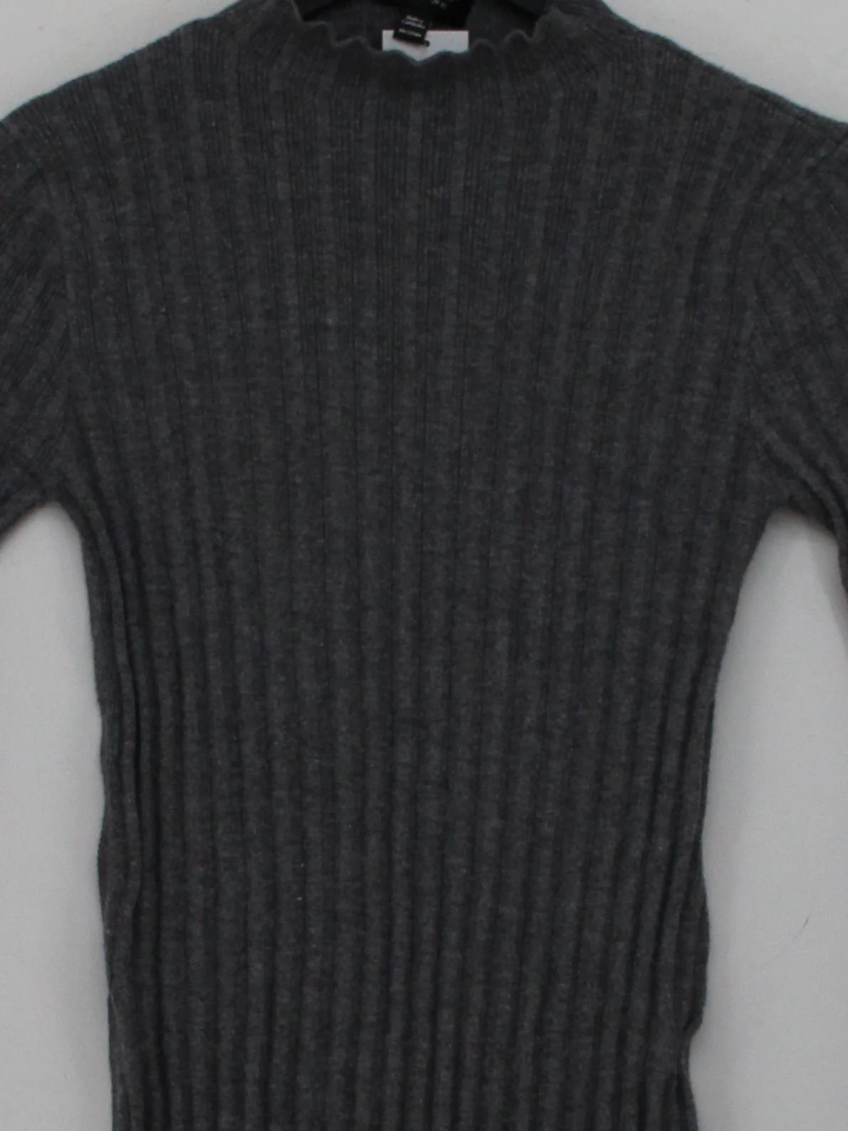 Topshop Women's Jumper UK 10 Grey Viscose with Nylon High Neck Pullover - Image 3
