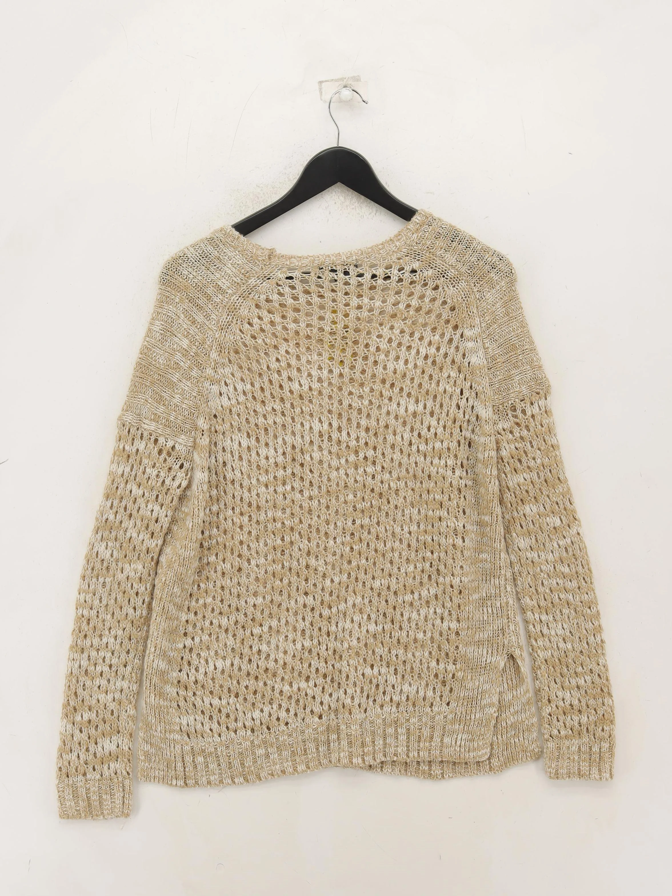 Topshop Women's Jumper UK 10 Tan 100% Acrylic Round Neck Pullover - Image 2