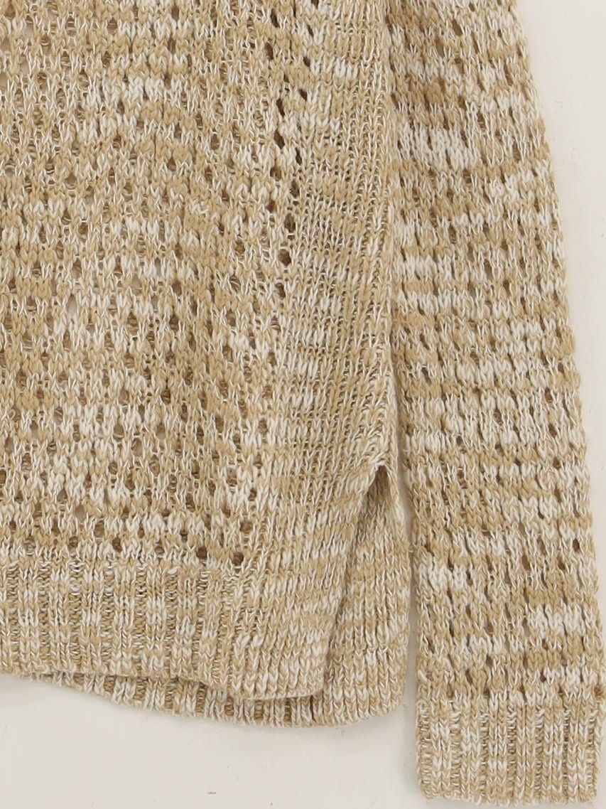 Topshop Women's Jumper UK 10 Tan 100% Acrylic Round Neck Pullover - Image 4