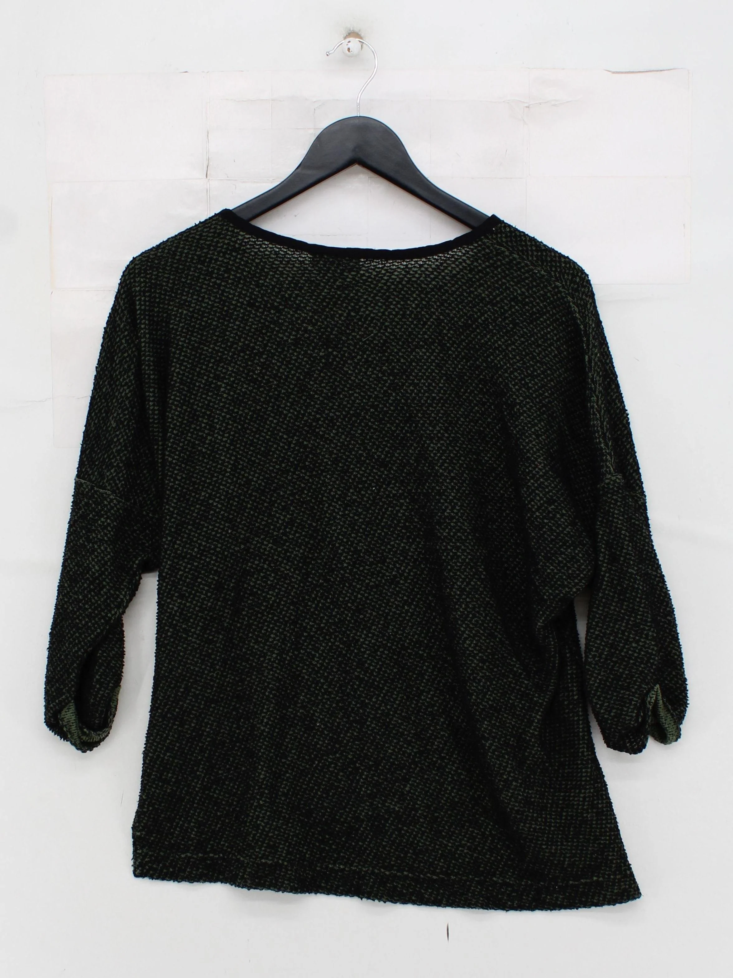 Topshop Women's Jumper UK 12 Green 100% Other Round Neck Pullover - Image 2