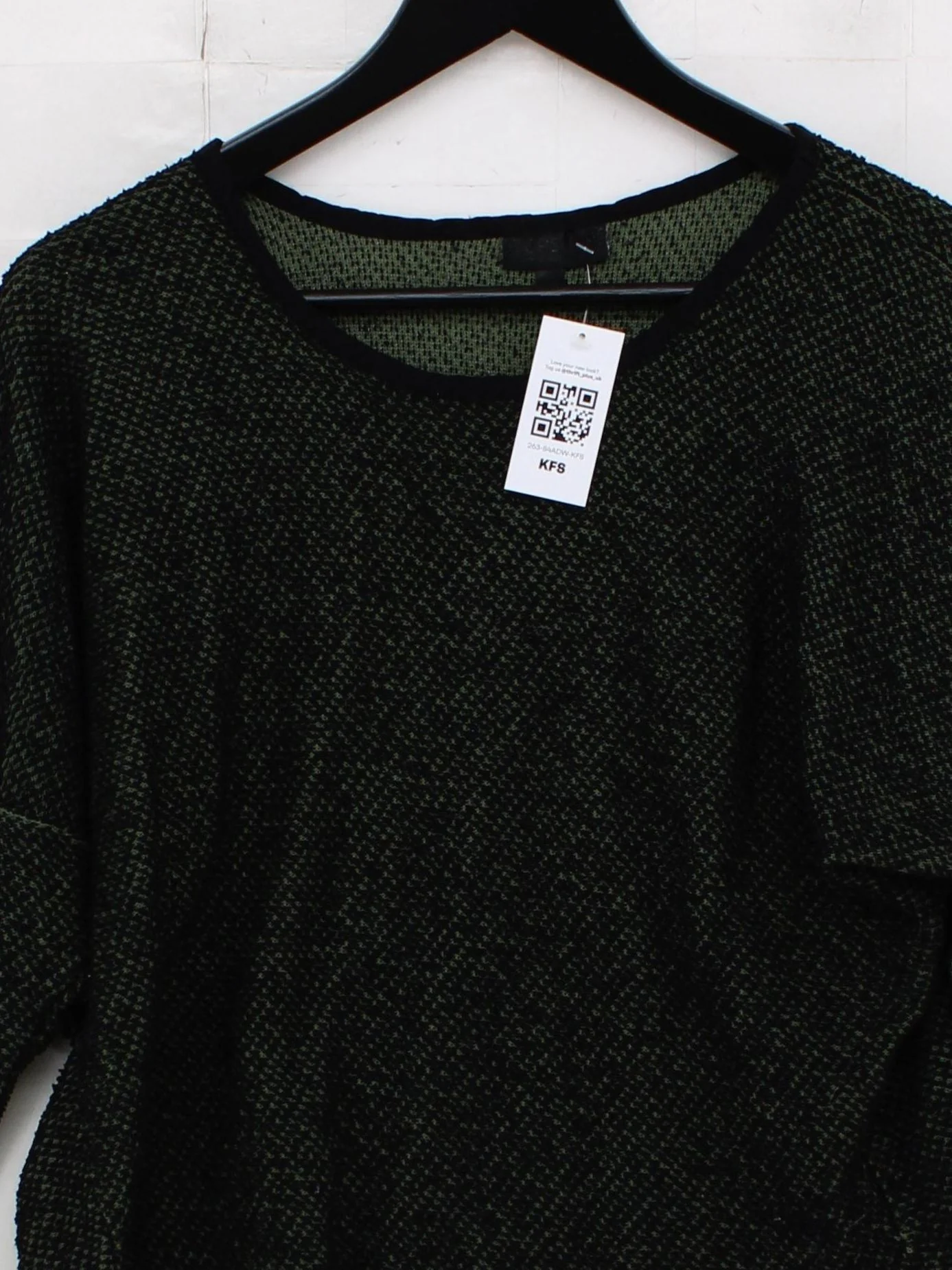 Topshop Women's Jumper UK 12 Green 100% Other Round Neck Pullover - Image 3