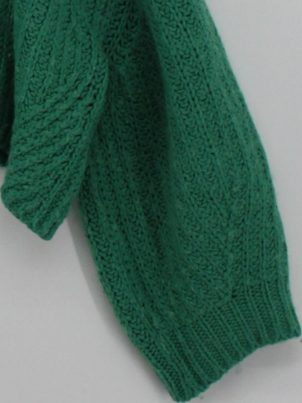 Topshop Women's Jumper UK 12 Green Acrylic with Wool Crew Neck Pullover - Image 4