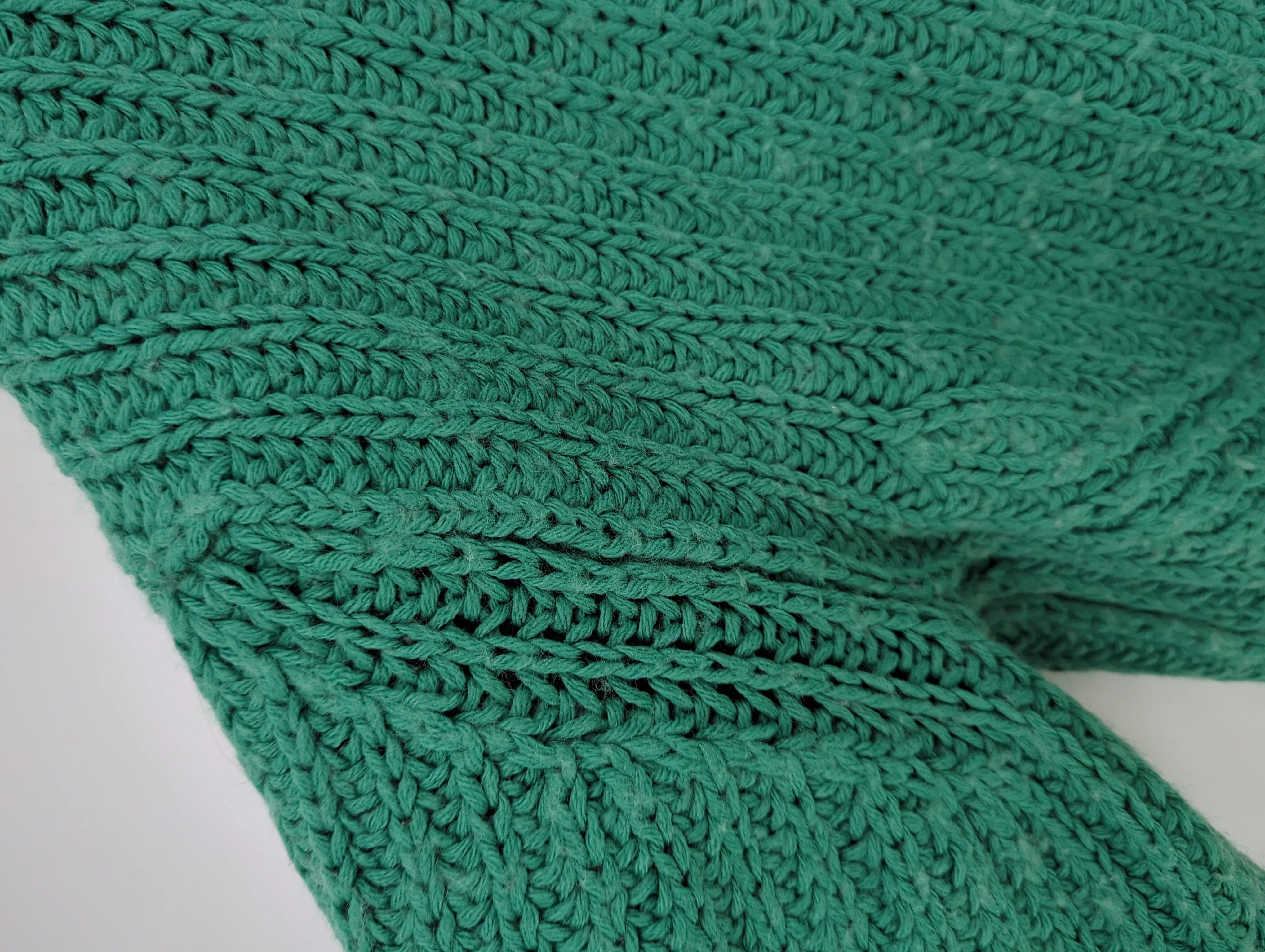 Topshop Women's Jumper UK 12 Green Acrylic with Wool Crew Neck Pullover - Image 6