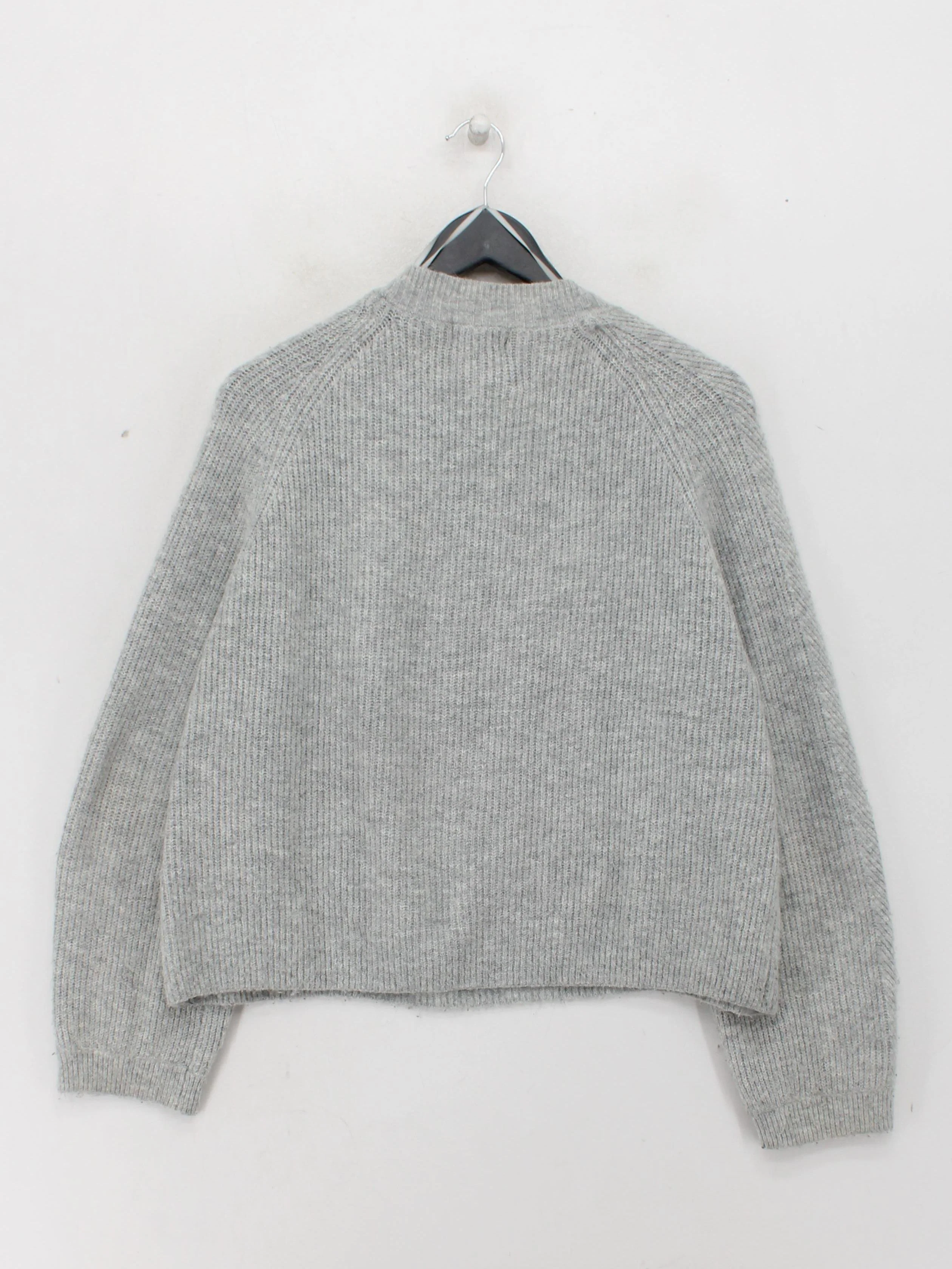 Topshop Women's Jumper UK 12 Grey Acrylic with Polyester, Elastane Pullover - Image 2
