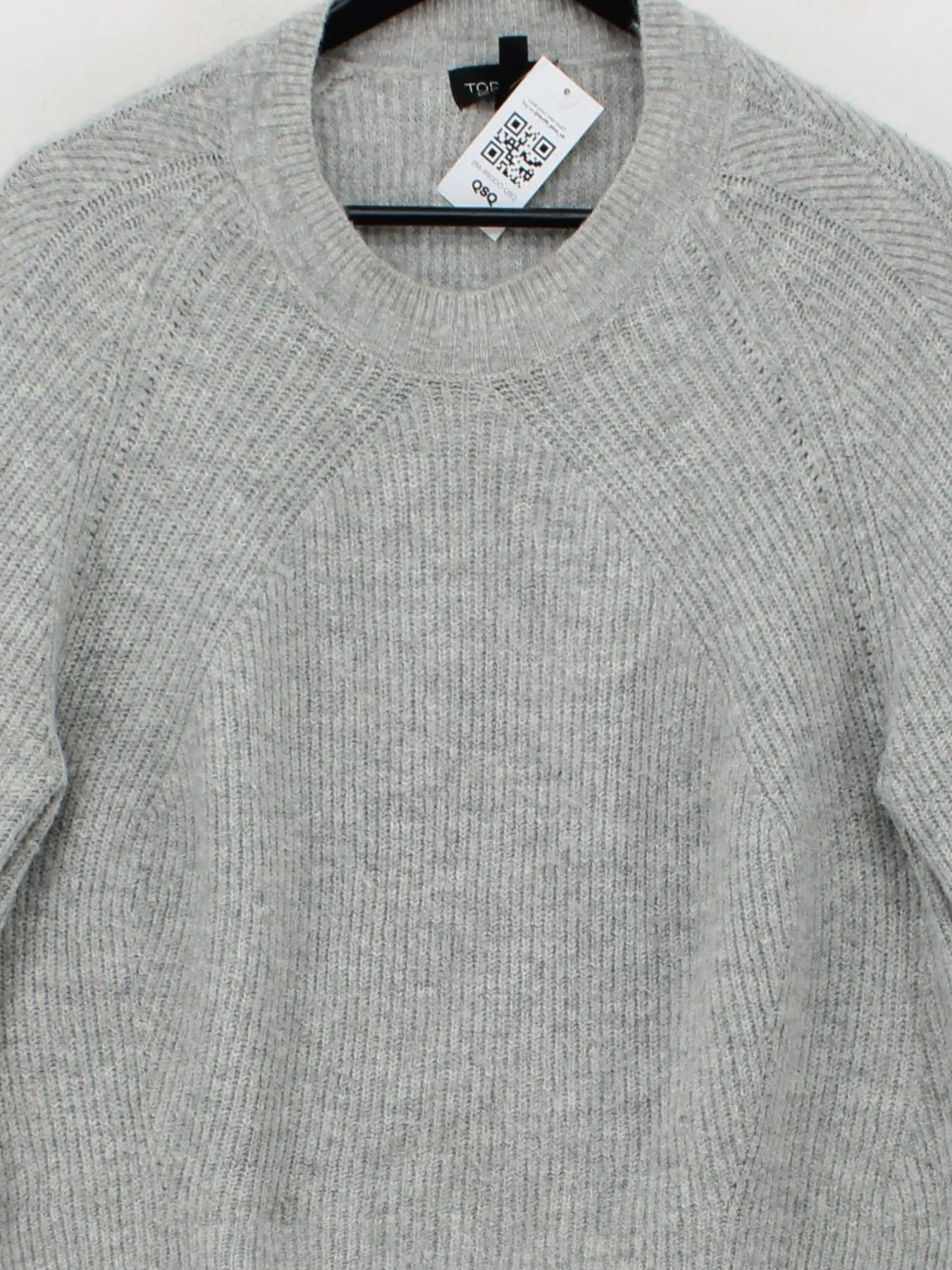 Topshop Women's Jumper UK 12 Grey Acrylic with Polyester, Elastane Pullover - Image 3