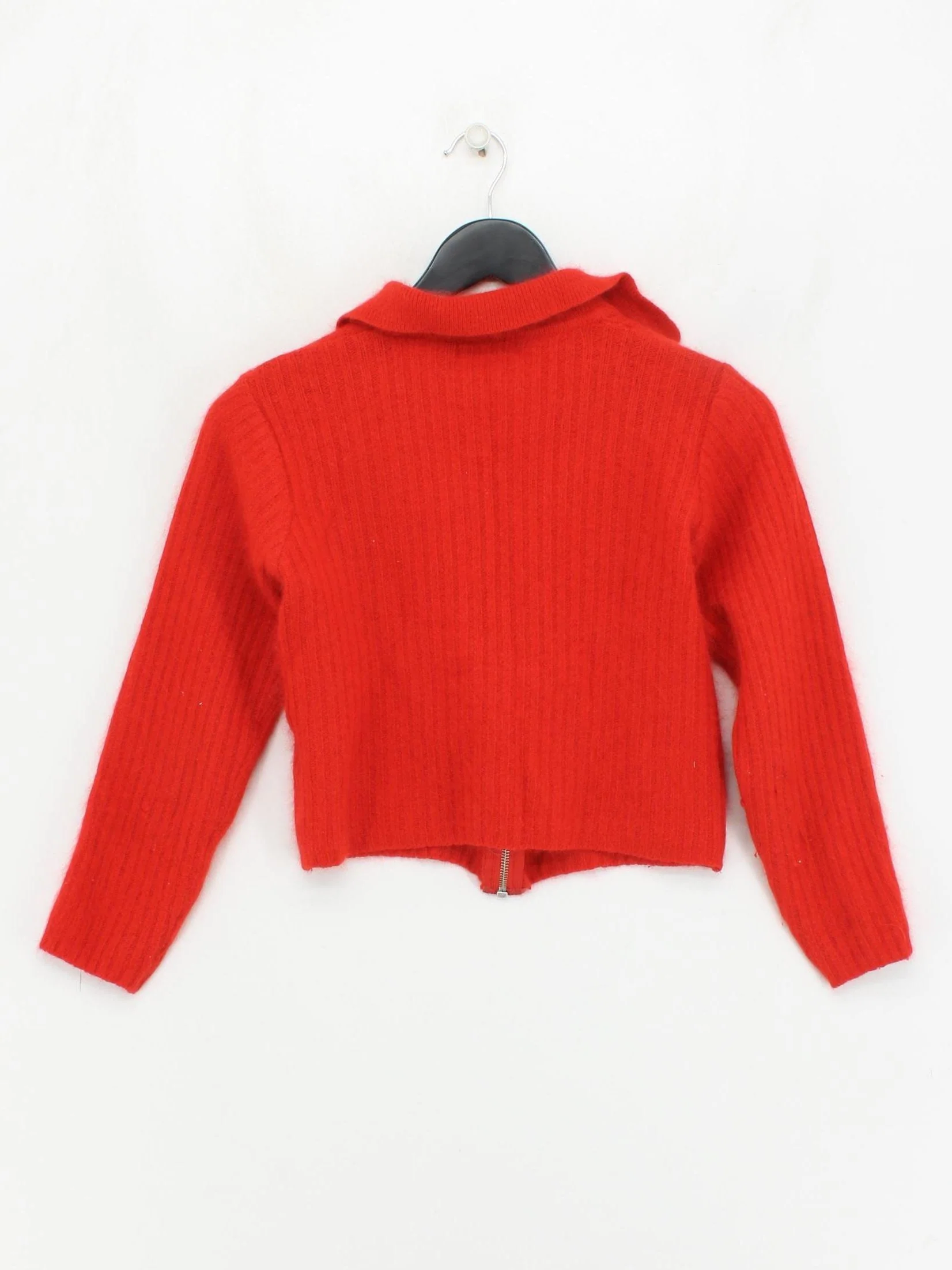 Topshop Women's Jumper UK 12 Red Acrylic with Angora, Polyamide Pullover - Image 2