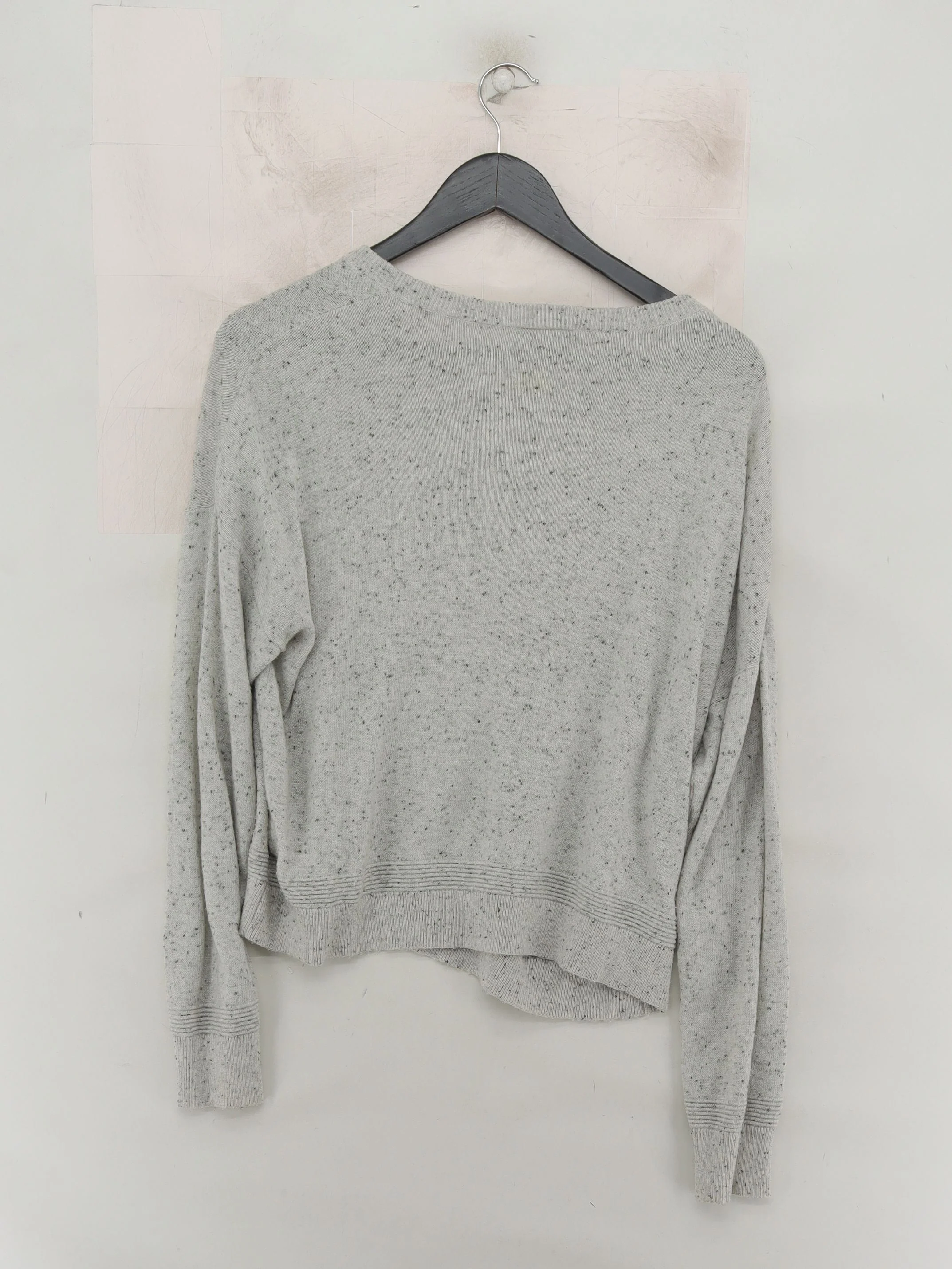 Topshop Women's Jumper UK 14 Grey Nylon with Acrylic, Wool Round Neck Pullover - Image 2