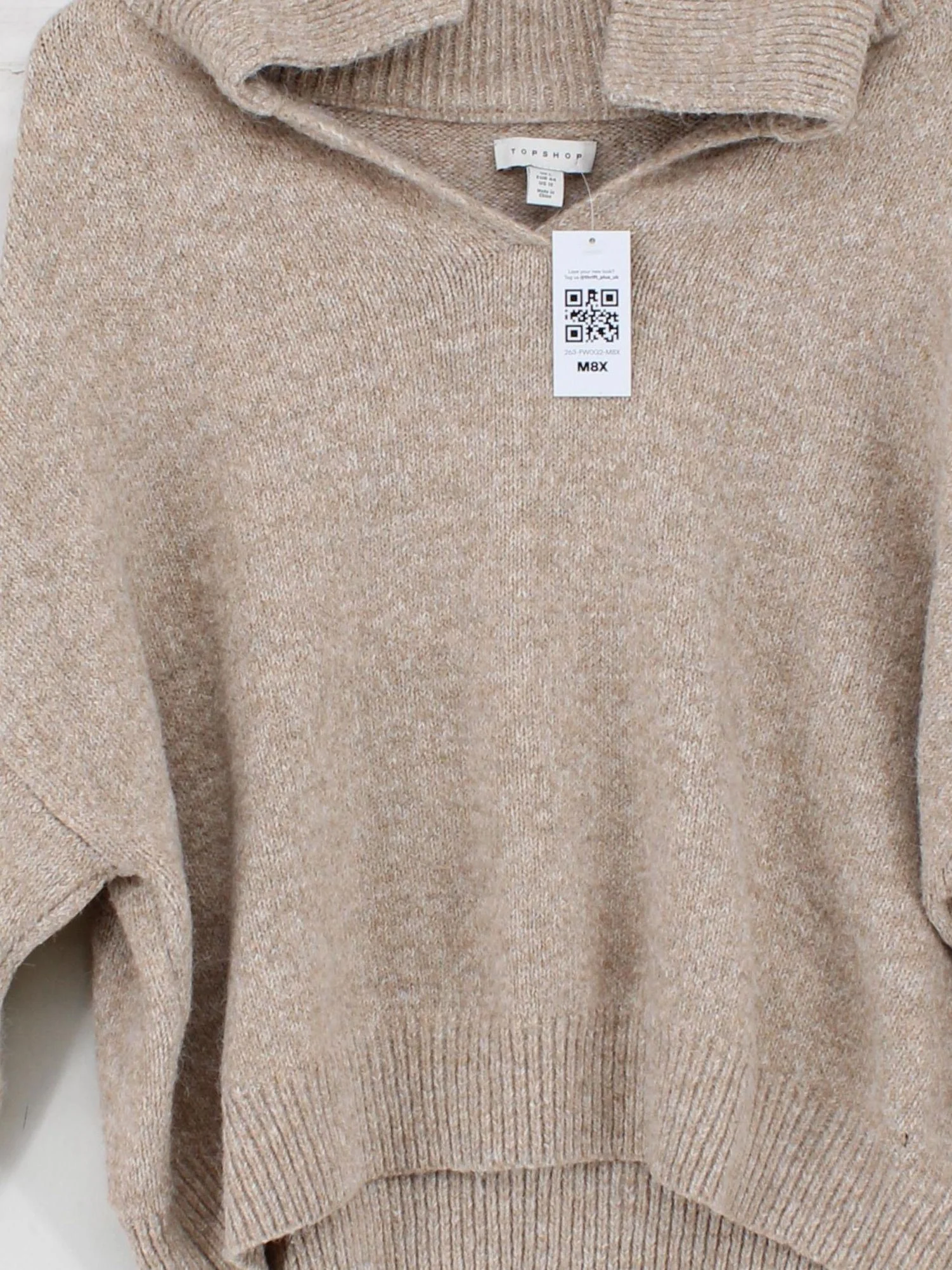 Topshop Women's Jumper UK 16 Brown Polyester - Image 3
