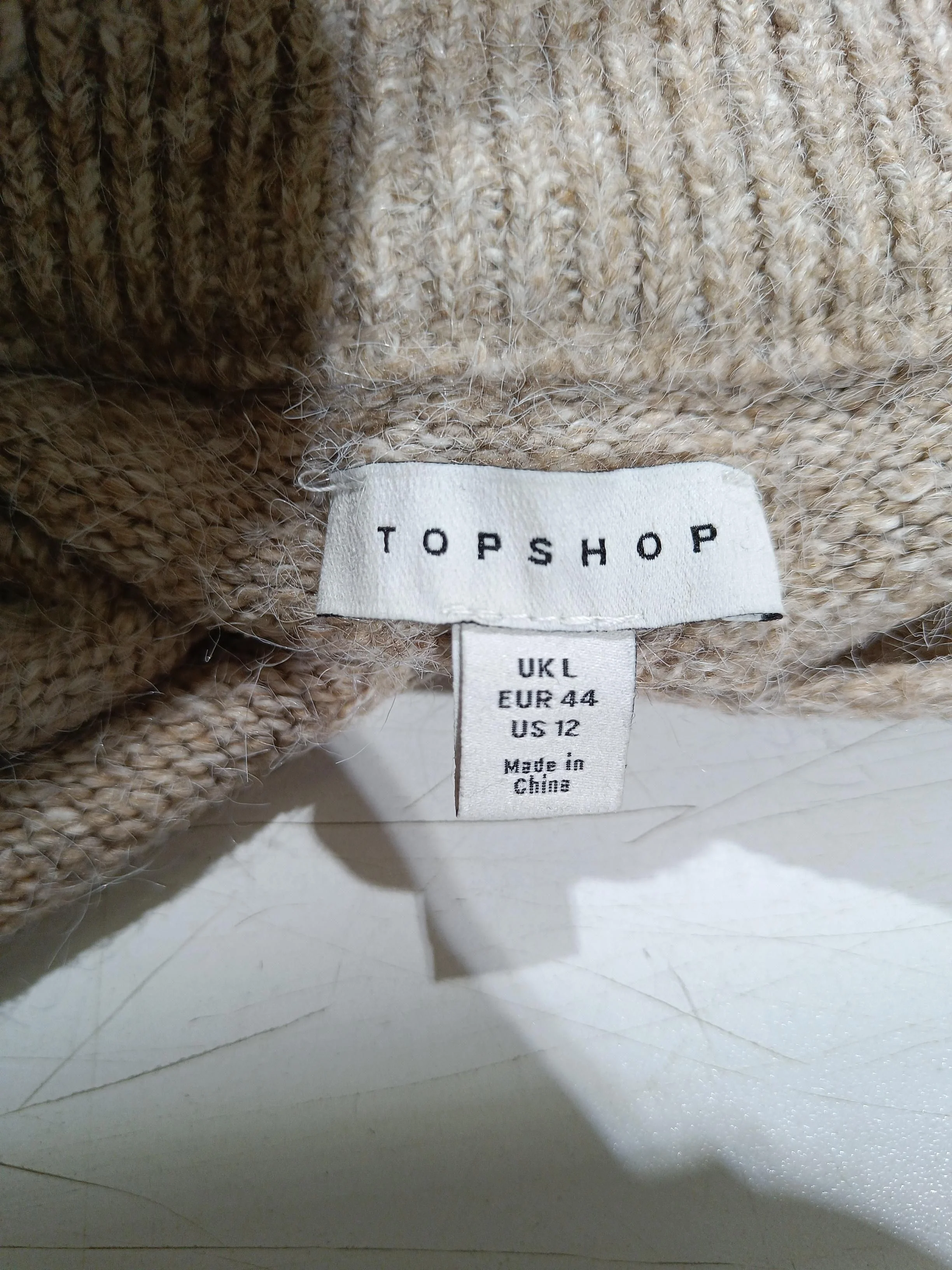 Topshop Women's Jumper UK 16 Brown Polyester - Image 5