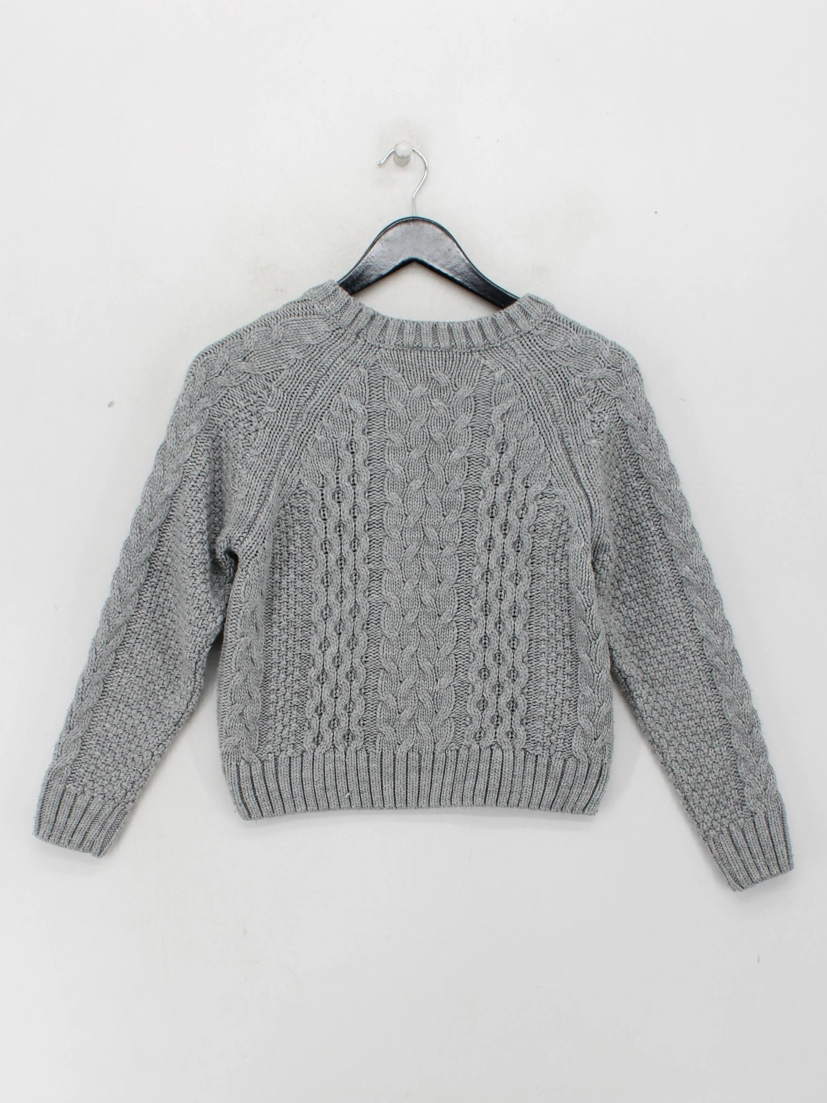 Topshop Women's Jumper UK 4 Grey 100% Acrylic Crew Neck Pullover - Image 2