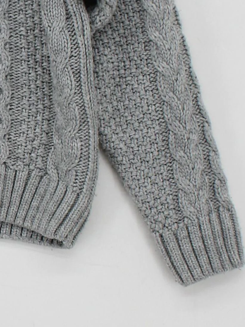 Topshop Women's Jumper UK 4 Grey 100% Acrylic Crew Neck Pullover - Image 4