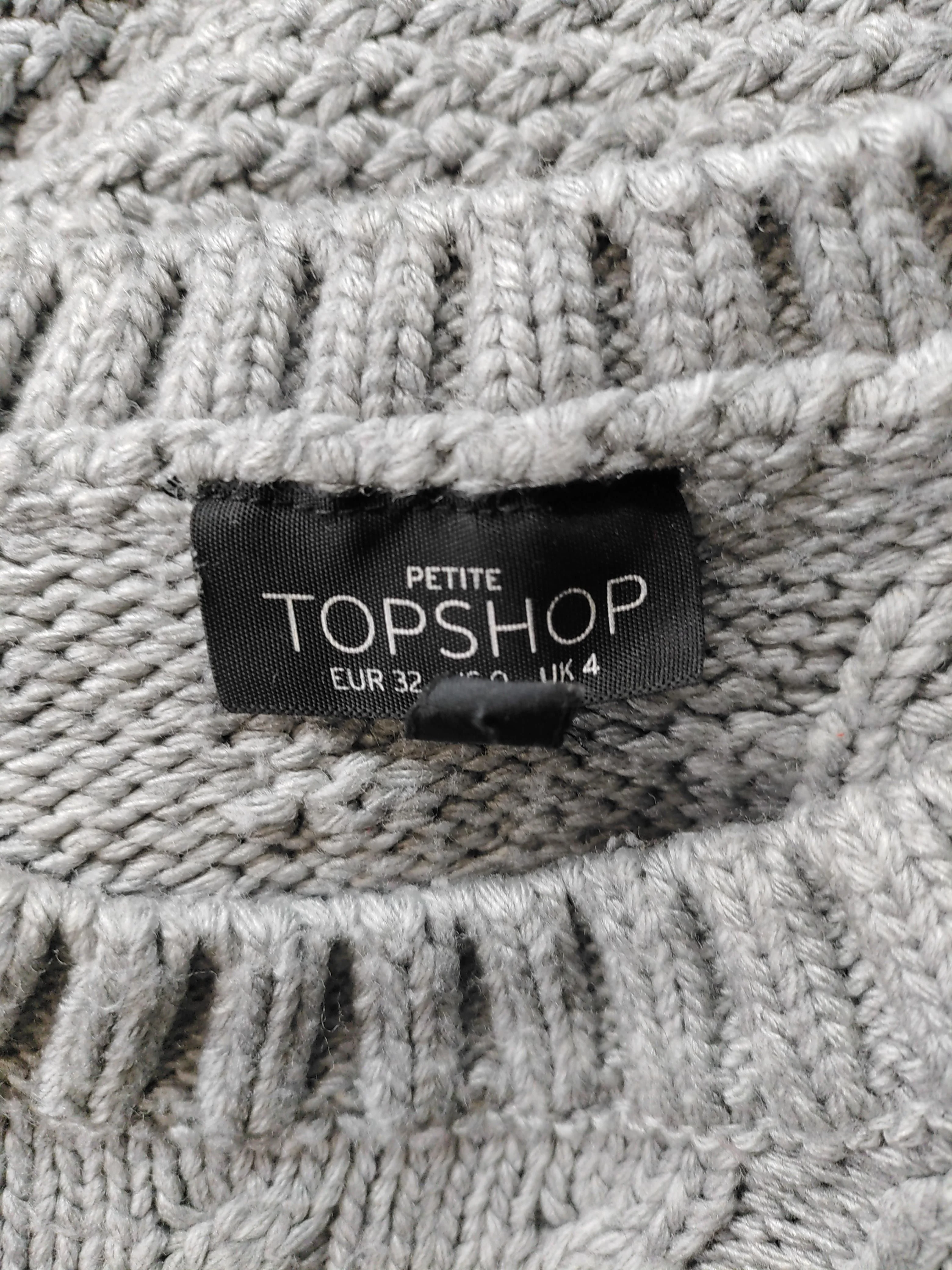 Topshop Women's Jumper UK 4 Grey 100% Acrylic Crew Neck Pullover - Image 5