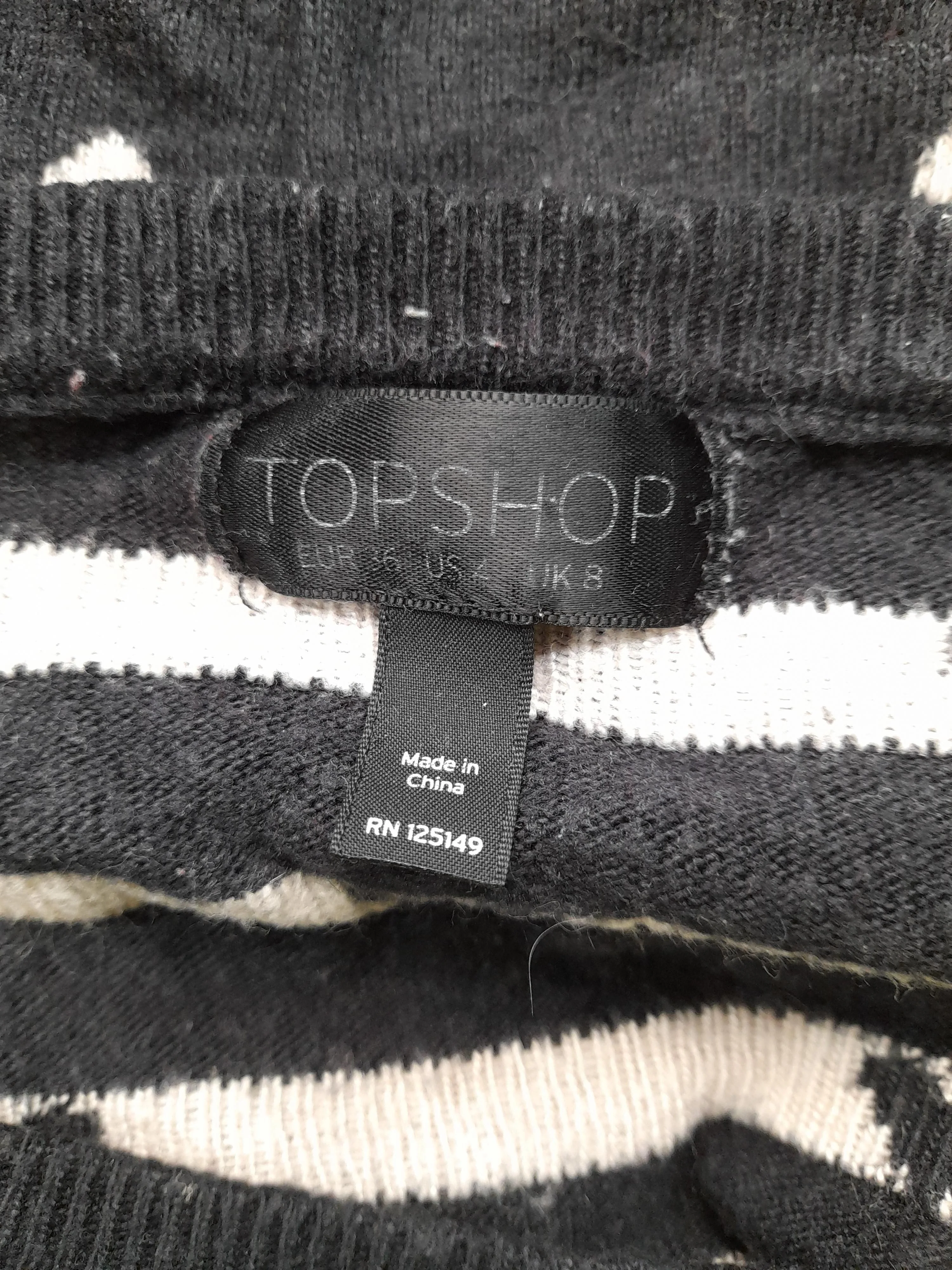 Topshop Women's Jumper UK 8 Black Viscose with Nylon, Angora Pullover - Image 6