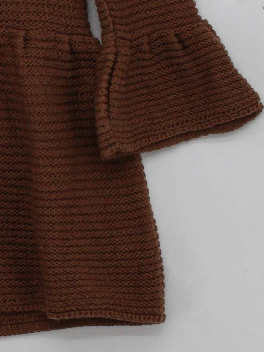 Topshop Women's Jumper UK 8 Brown Acrylic with Nylon Round Neck Pullover - Image 4