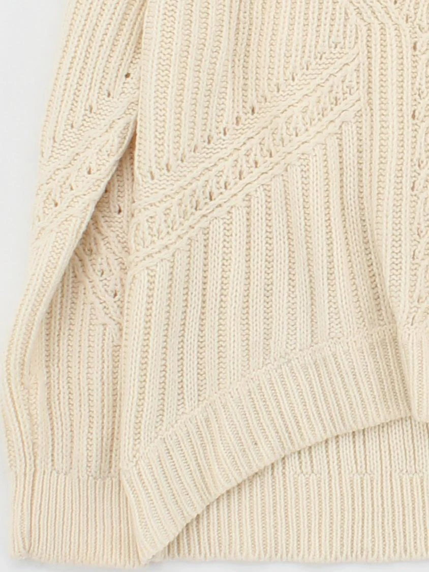Topshop Women's Jumper UK 8 Cream 100% Acrylic Round Neck Pullover - Image 4