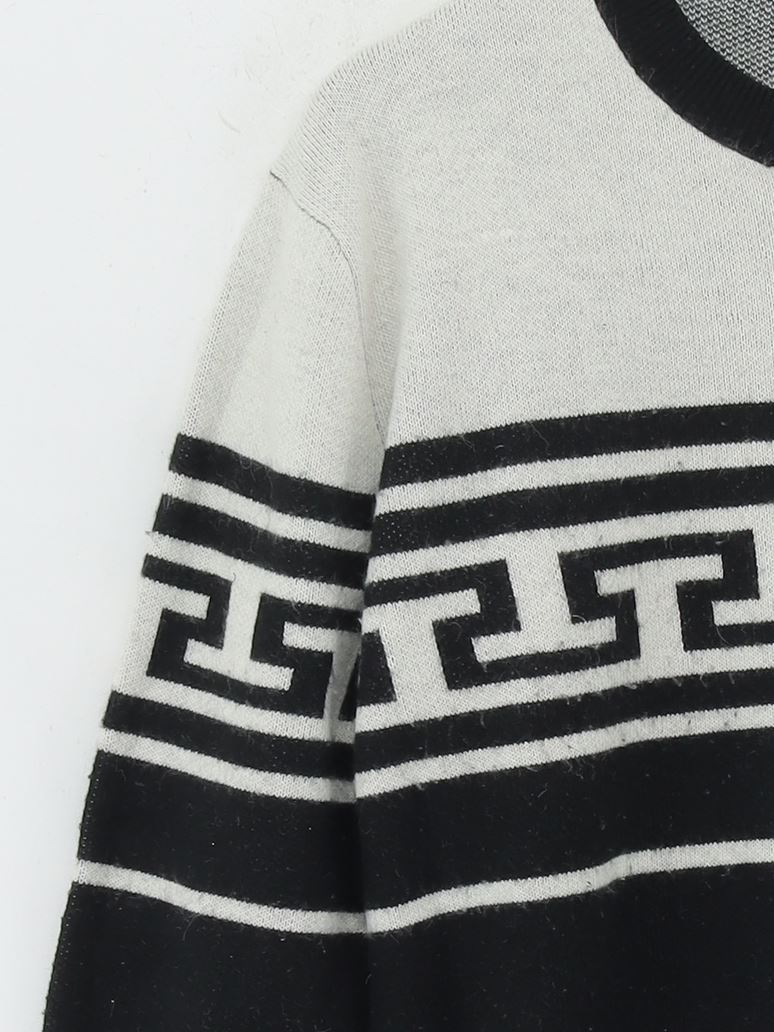 Topshop Women's Jumper UK 8 Multi Acrylic with Nylon Round Neck Pullover - Image 4