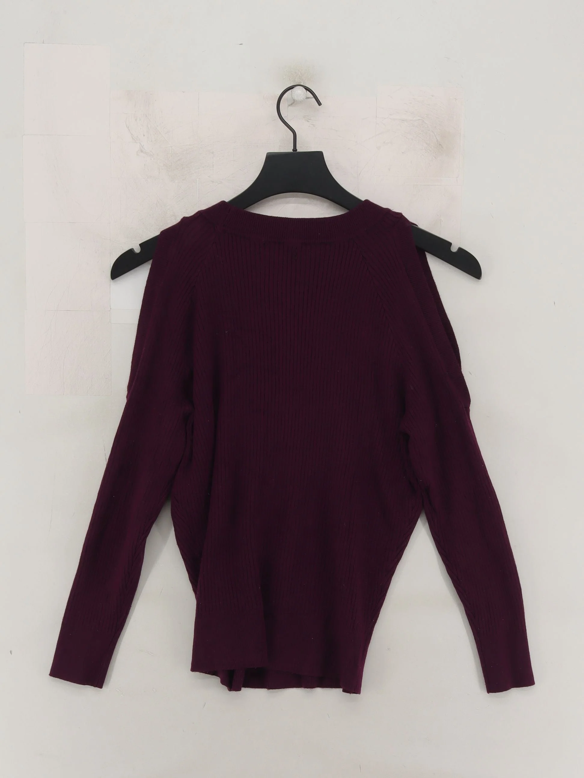 Topshop Women's Jumper UK 8 Purple Viscose with Nylon High Neck Pullover - Image 2