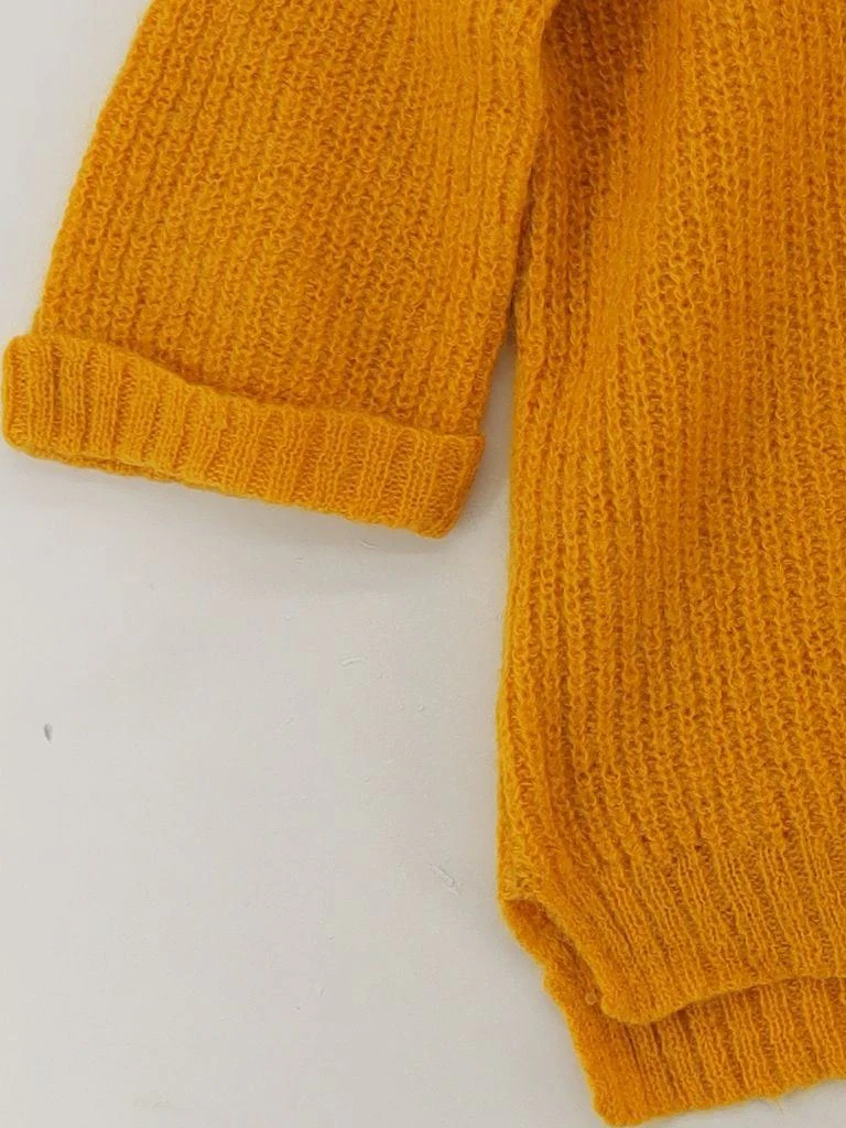Topshop Women's Jumper UK 8 Yellow Nylon with Mohair, Wool, Acrylic Pullover - Image 4