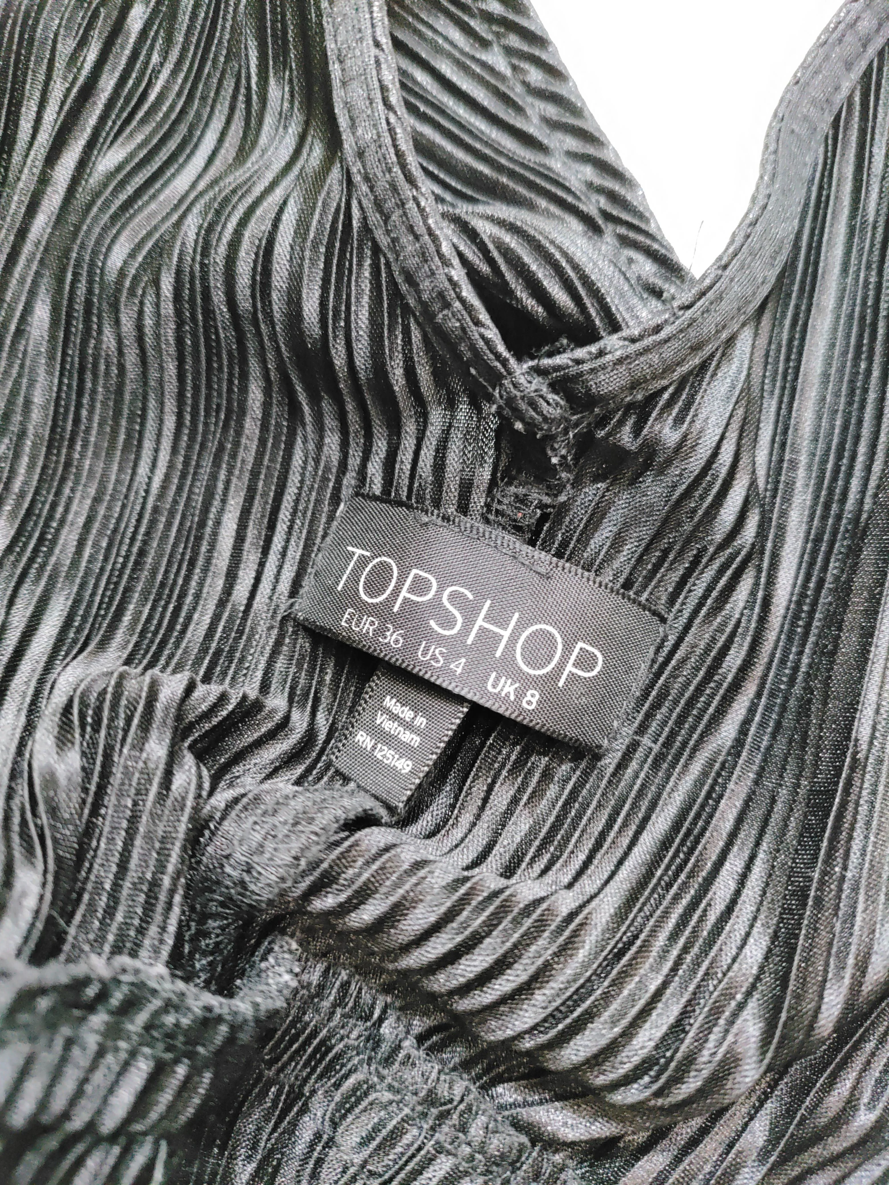 Topshop Women's Jumpsuit S Black 100% Polyester Wide-Leg Jumpsuit - Image 5