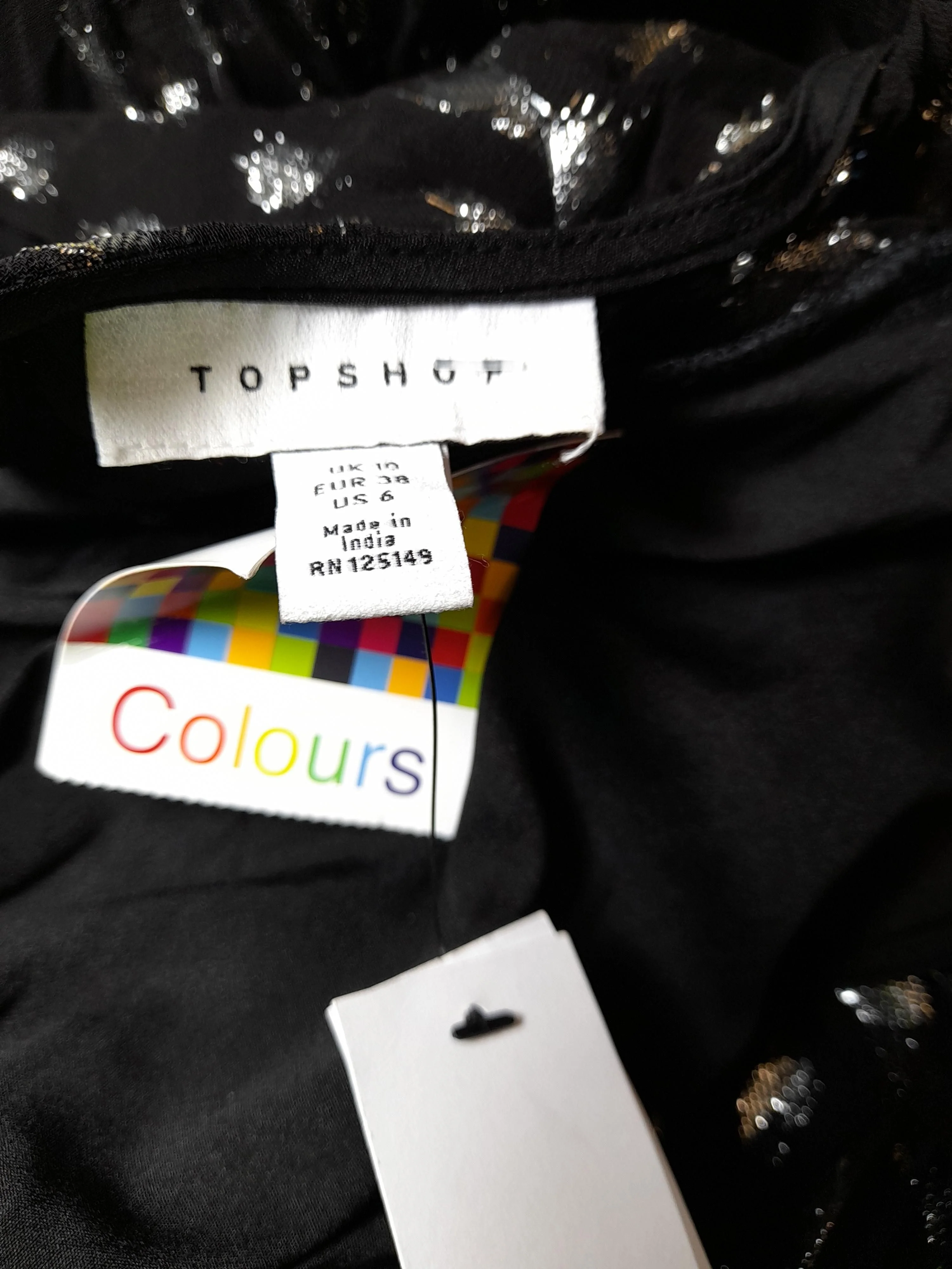 Topshop Women's Jumpsuit UK 10 Black 100% Cotton Wide-Leg Jumpsuit - Image 5