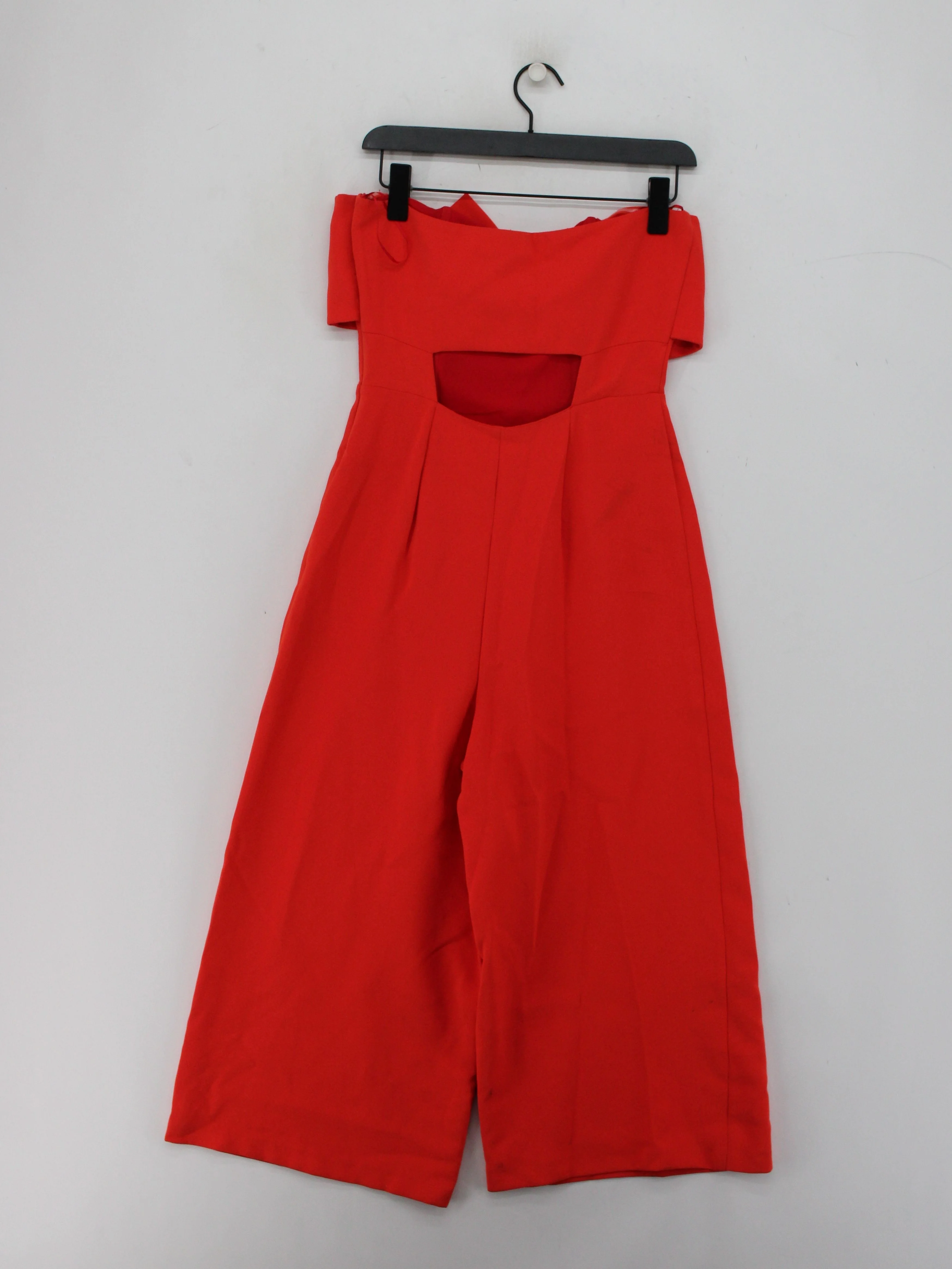 Topshop Women's Jumpsuit UK 10 Orange 100% Polyester Wide-Leg Jumpsuit - Image 2