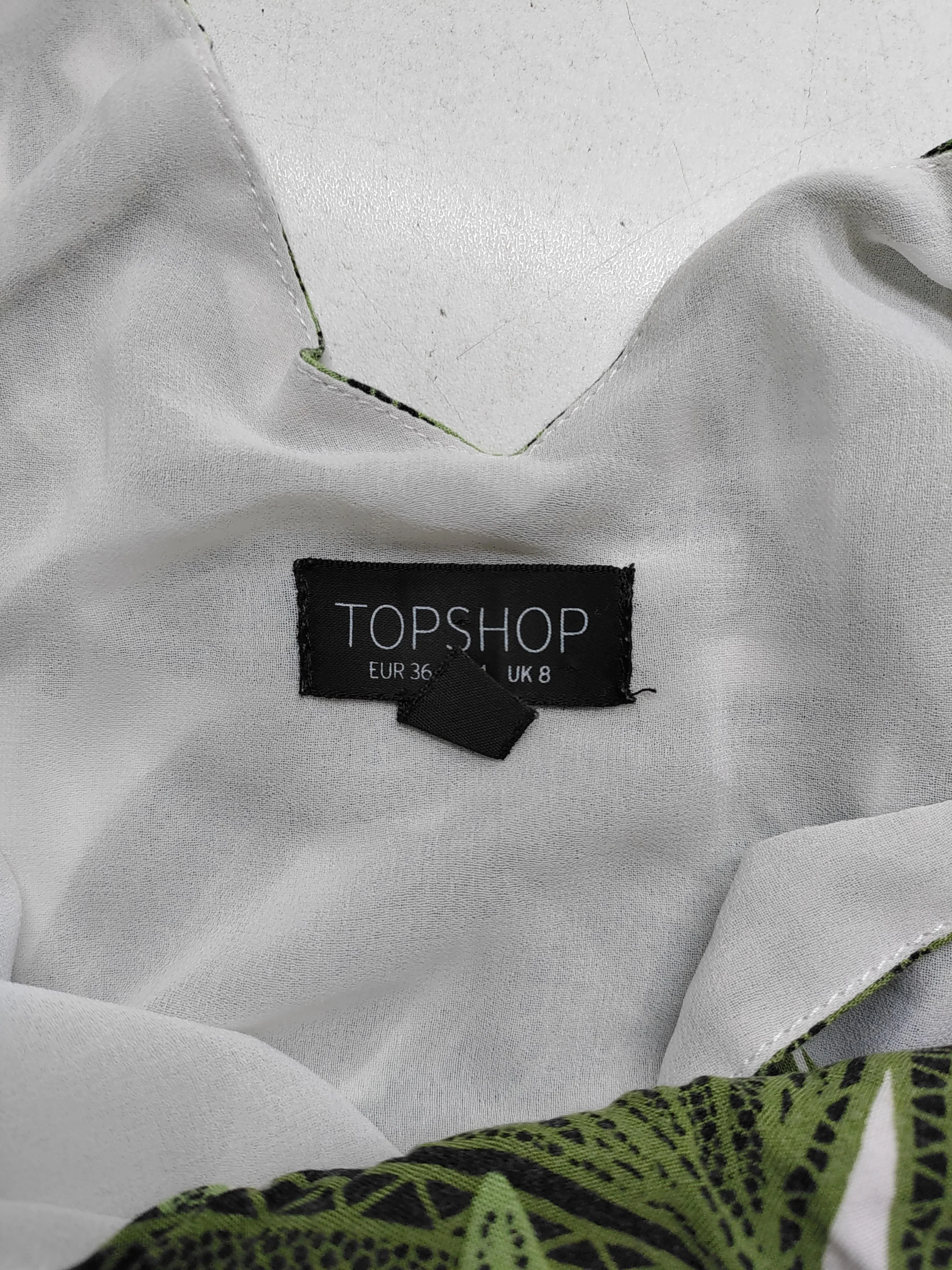 Topshop Women's Jumpsuit UK 8 Green Floral 100% Other Tapered Jumpsuit - Image 5