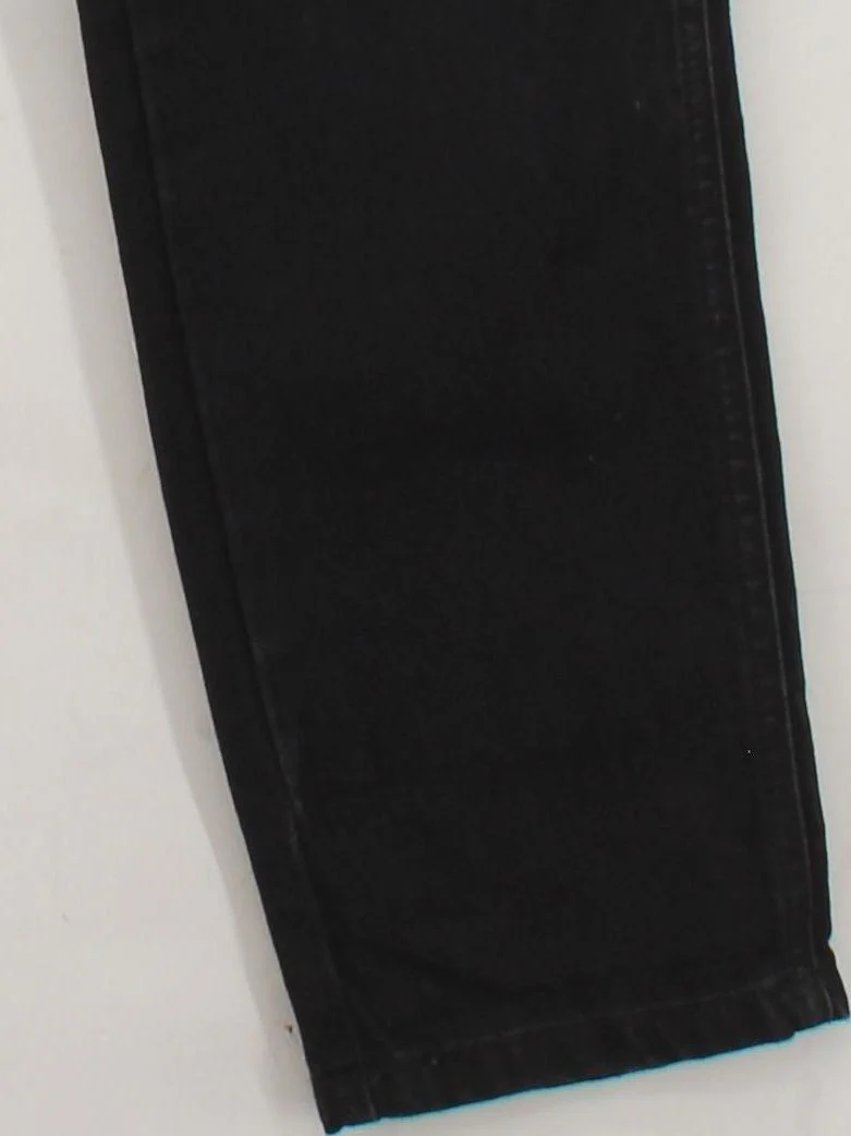 Topshop Women's Jumpsuit W 26 in Black 100% Cotton Straight Jumpsuit - Image 4