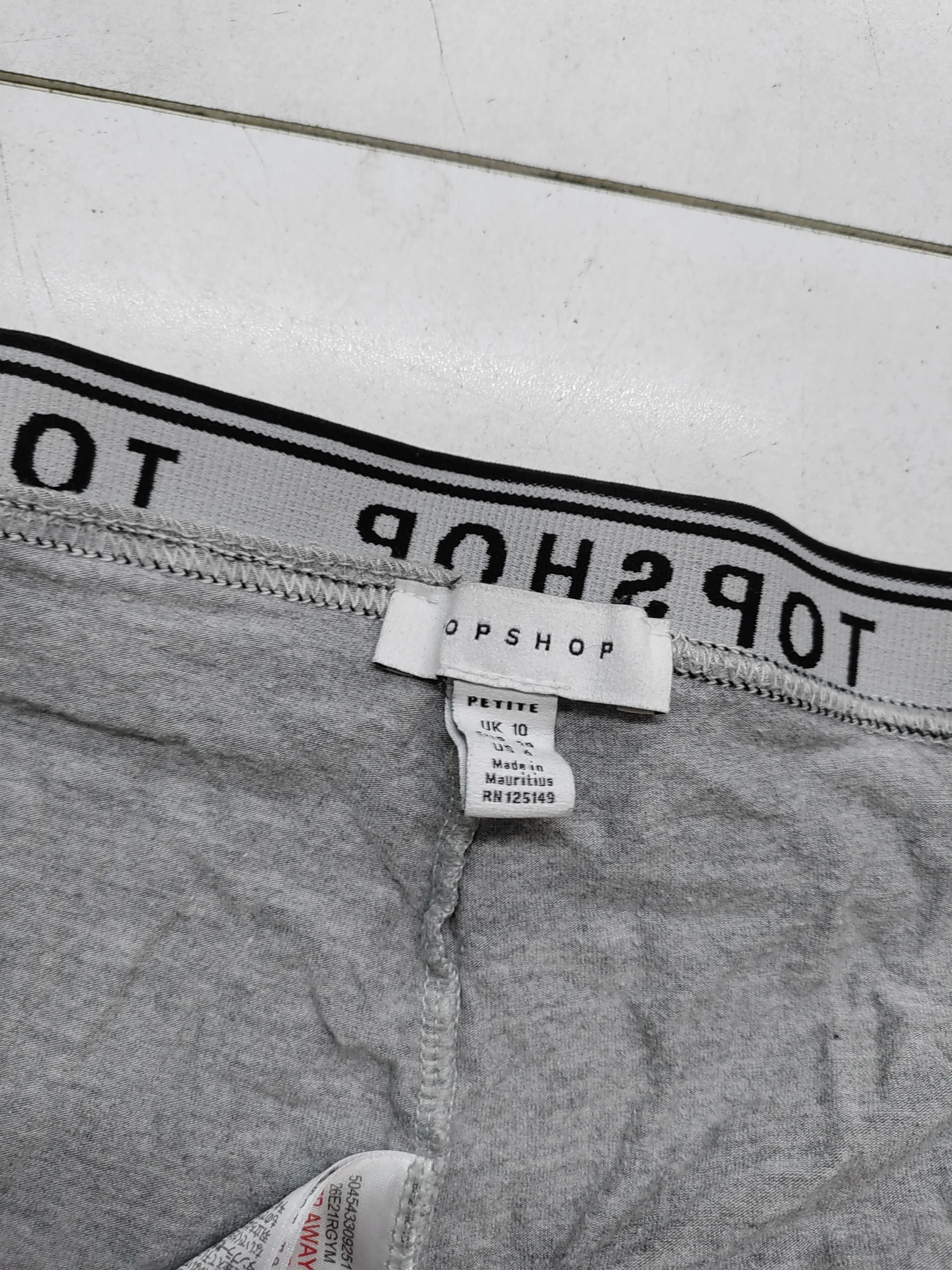 Topshop Women's Leggings UK 10 Grey Viscose with Polyamide, Elastane Full length - Image 5