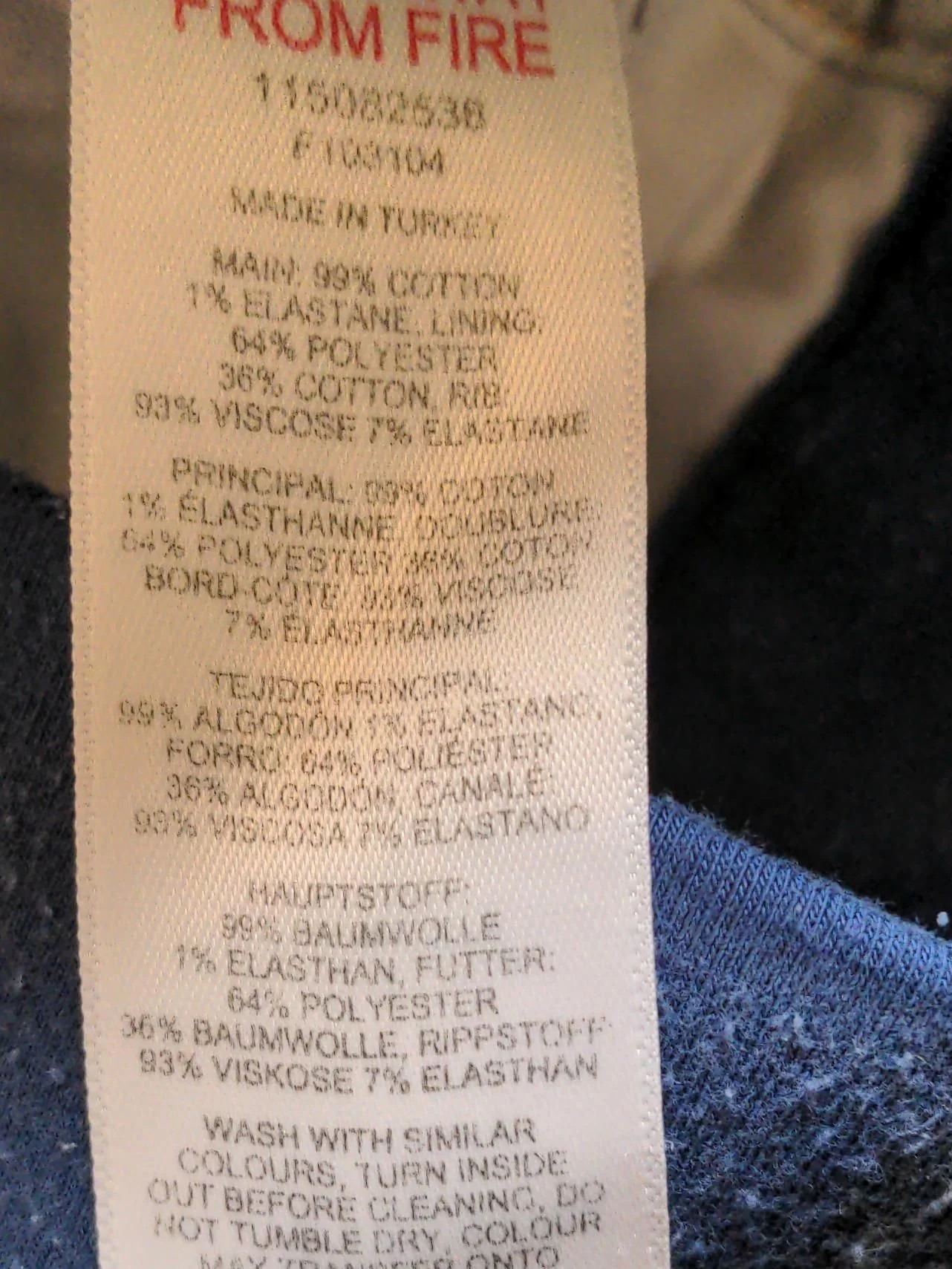 Topshop Women's Maternity Bottoms UK 8 Blue Cotton with Elastane Straight Capri - Image 8