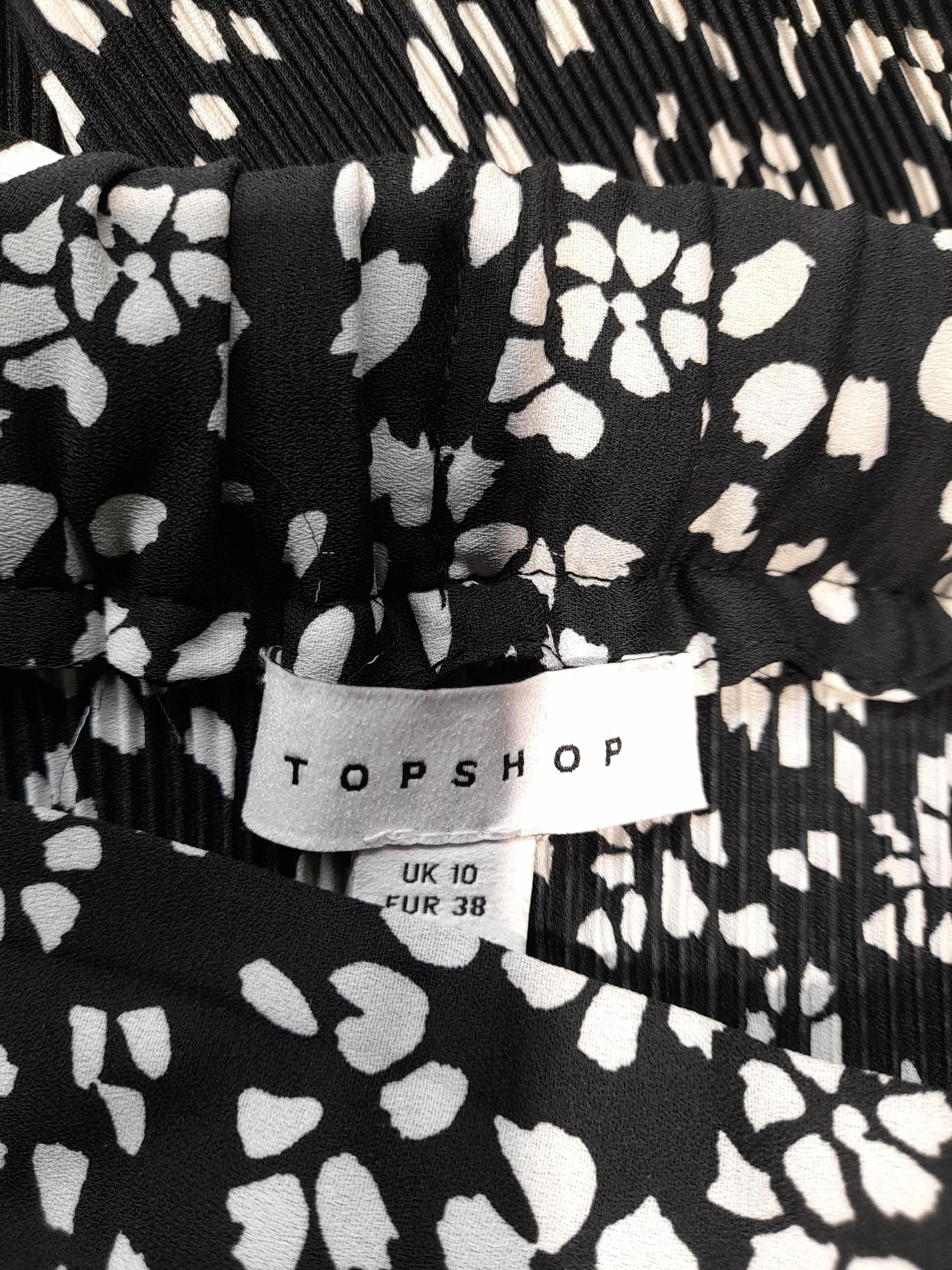 Topshop Women's Maxi Skirt M Black Floral 100% Polyester Long Maxi - Image 5