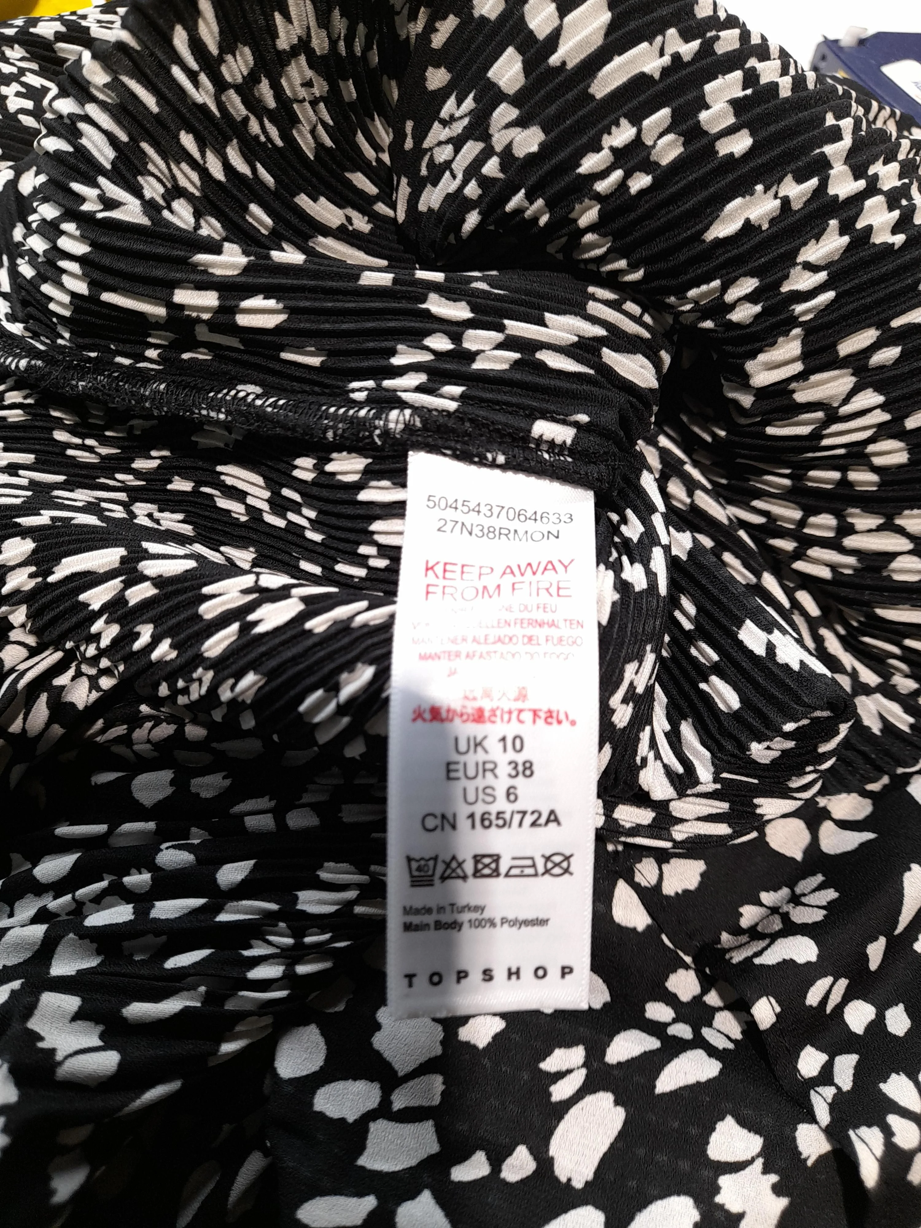 Topshop Women's Maxi Skirt M Black Floral 100% Polyester Long Maxi - Image 6