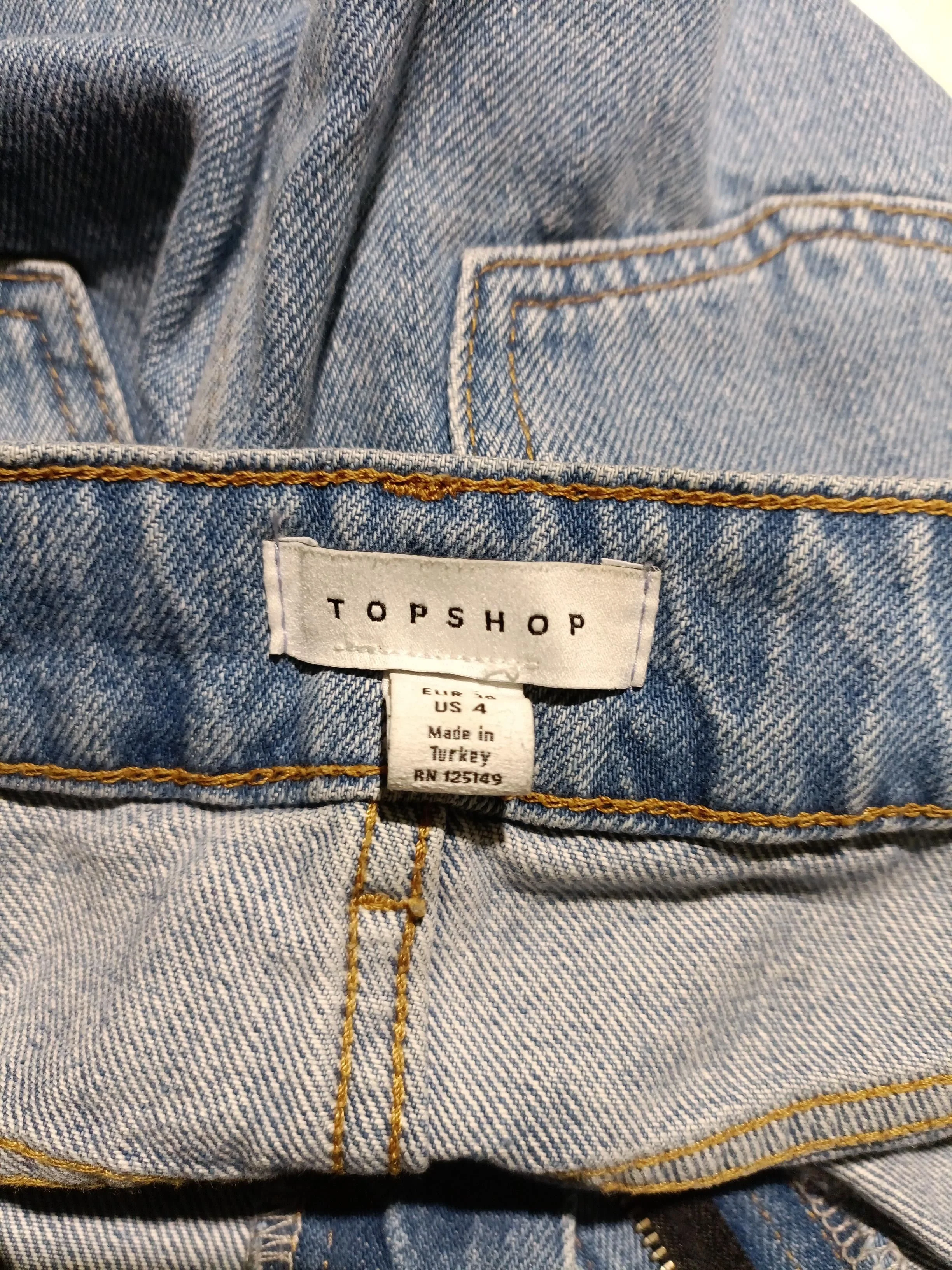 Topshop Women's Maxi Skirt S Blue 100% Cotton Long Maxi - Image 6