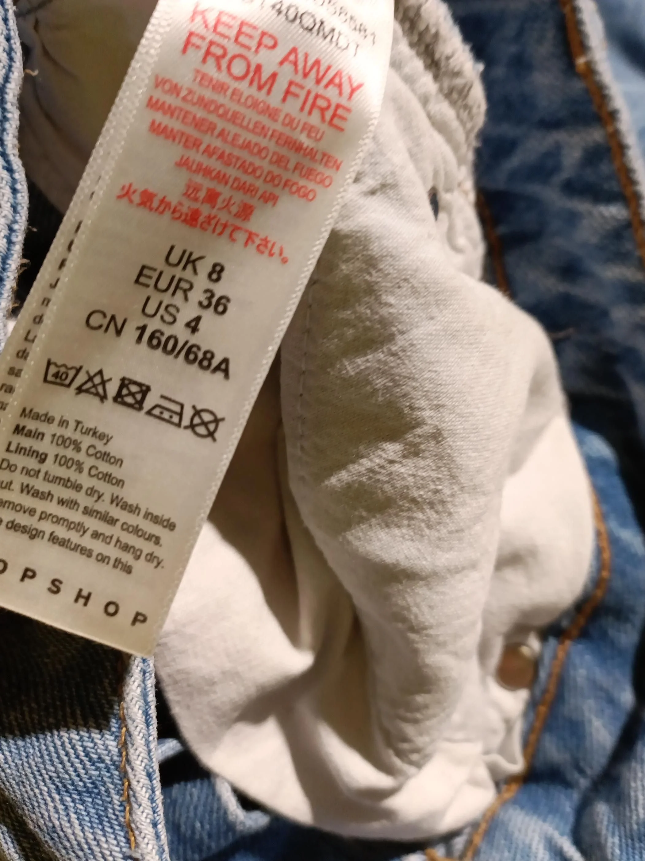 Topshop Women's Maxi Skirt S Blue 100% Cotton Long Maxi - Image 7